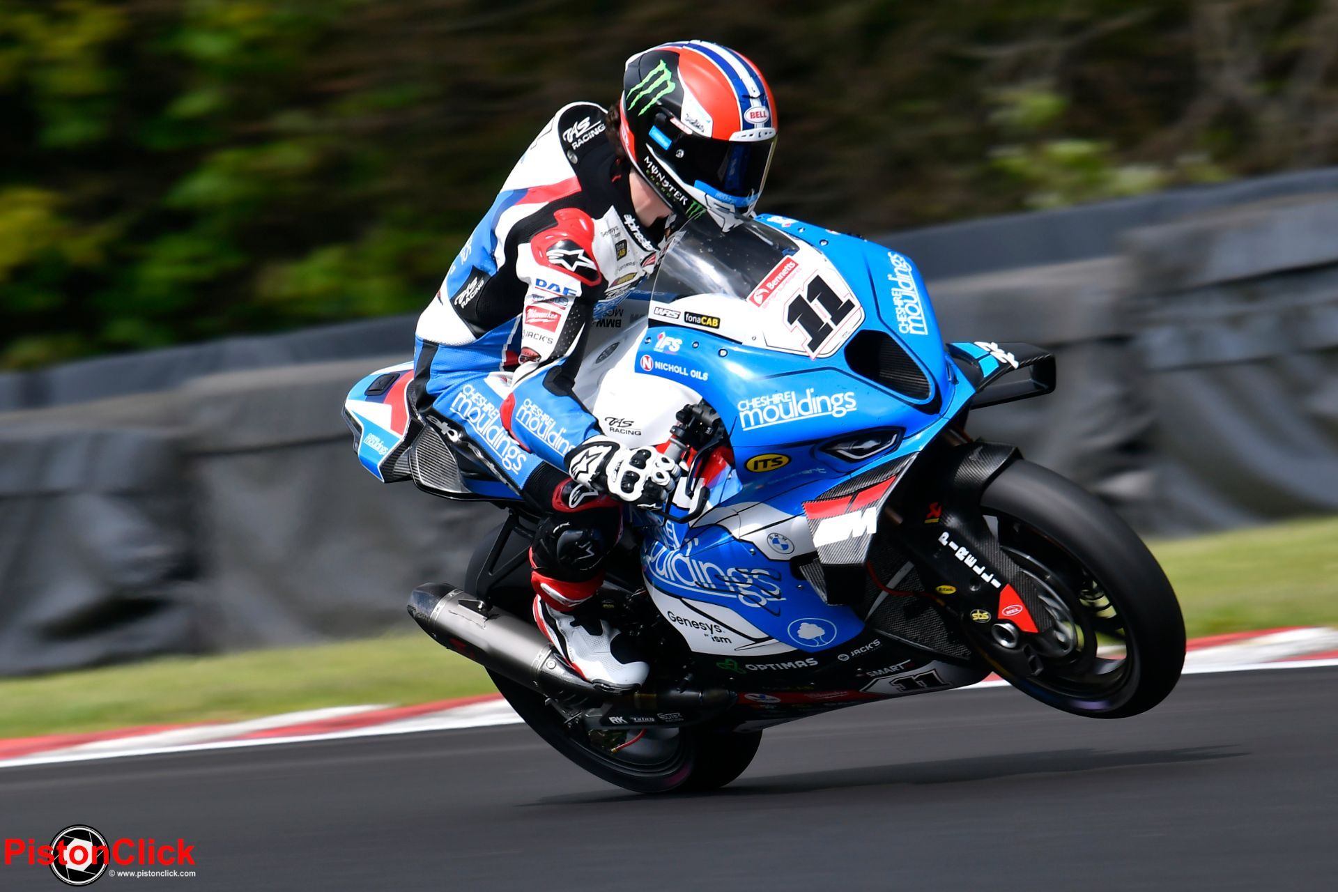 Rory Skinner racing the Cheshire Mouldings BMW Motorrad BMW M 1000 RR at Oulton Park