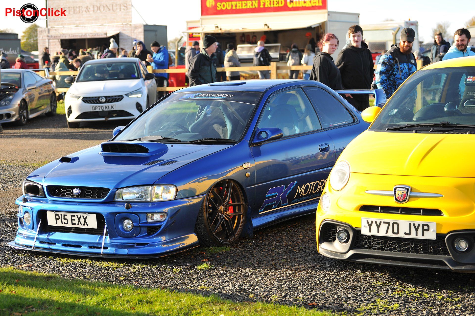 Rally cars at the North Humberside Stage Rally