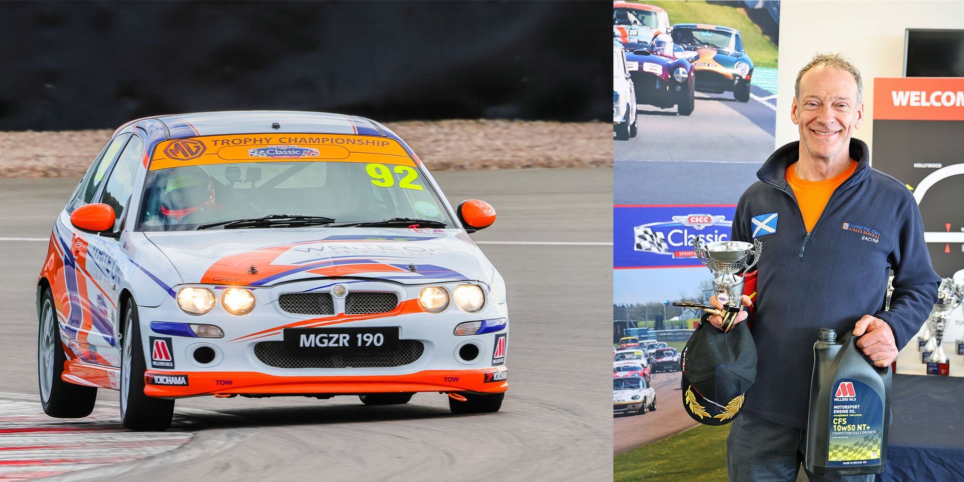 MG Car Club Graham Ross, Millers Oils Driver of the Race, race 1