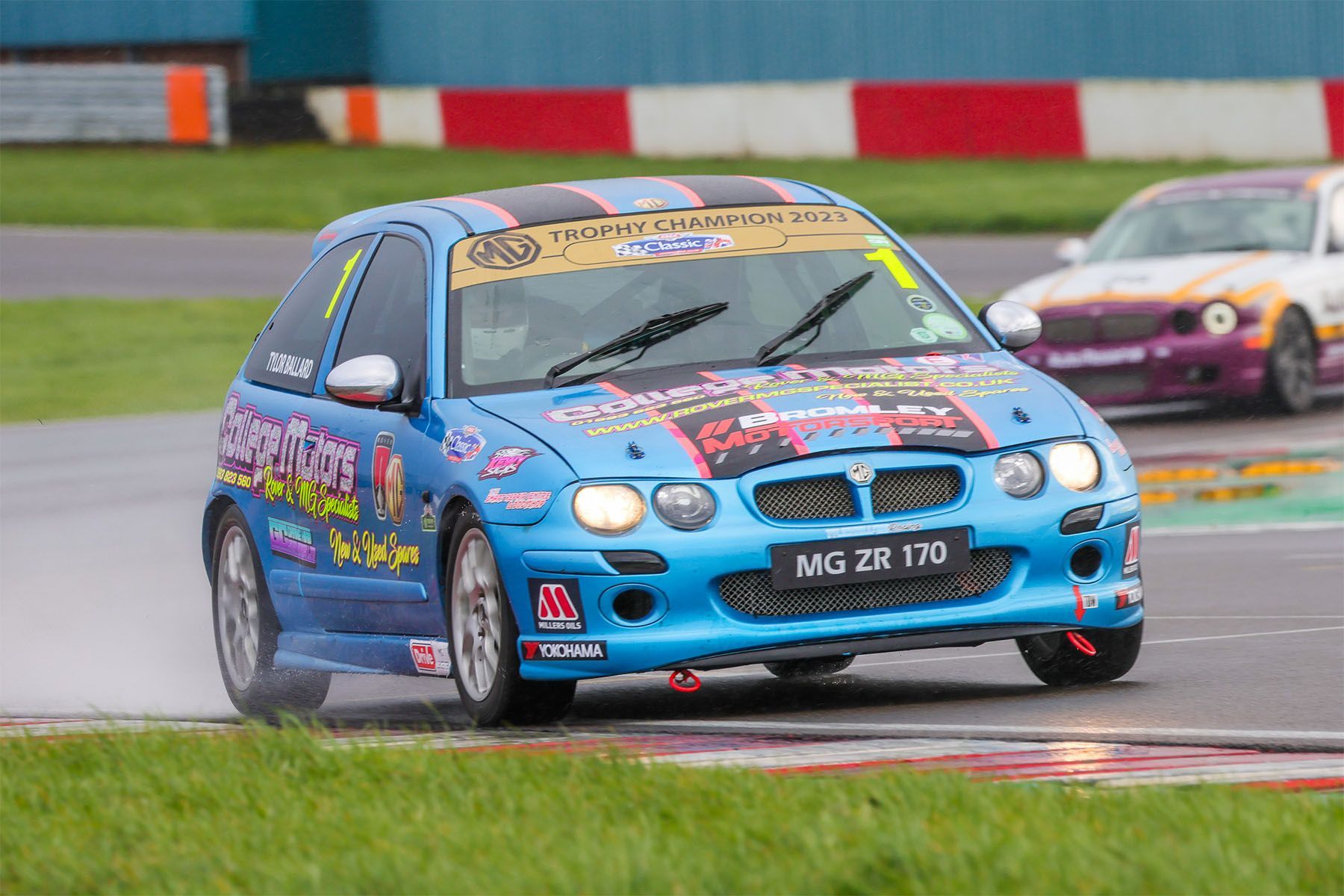 MG car club Tylor Ballard took pole for both races.