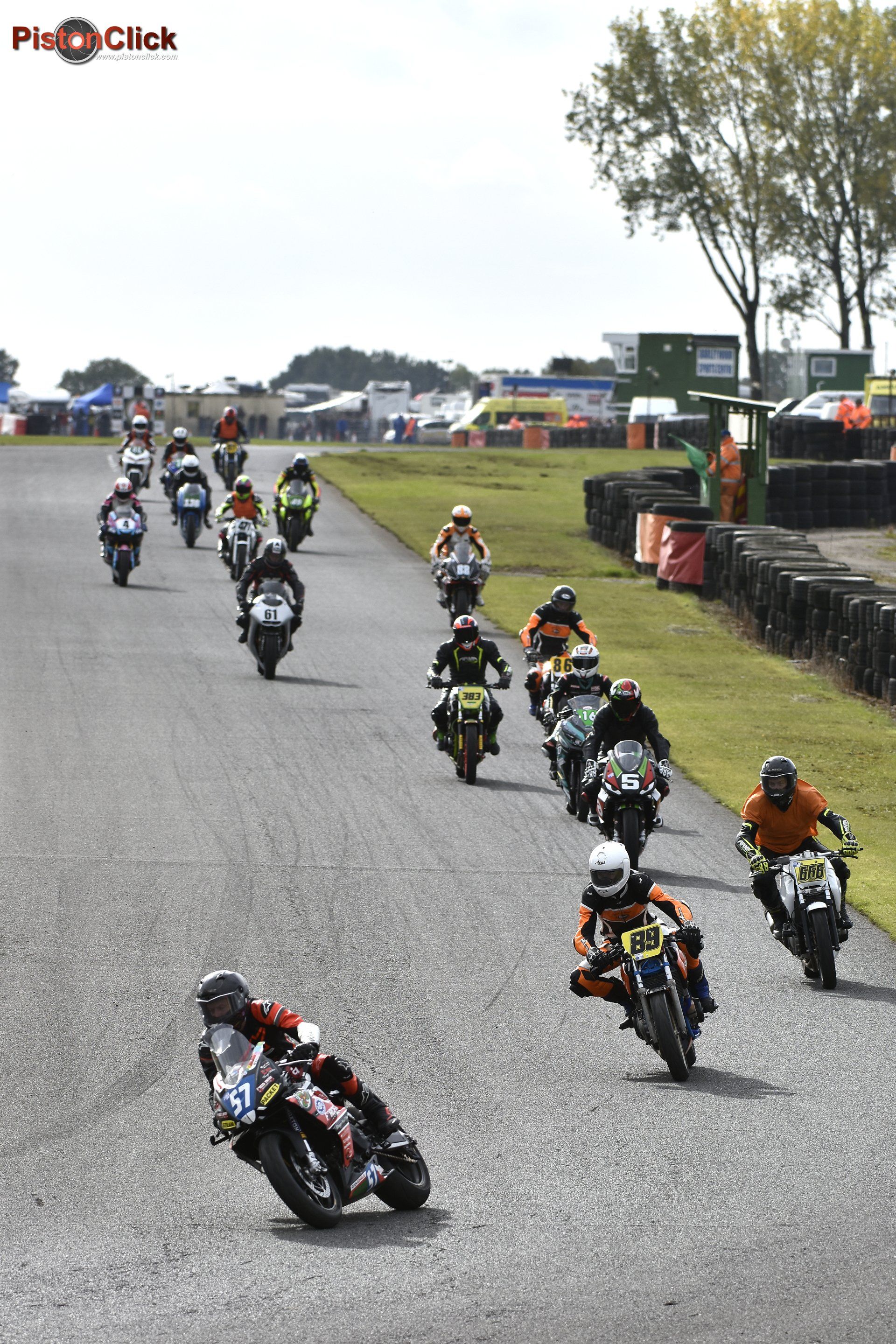 Photographing motorcycle racing at Darley Moor race track