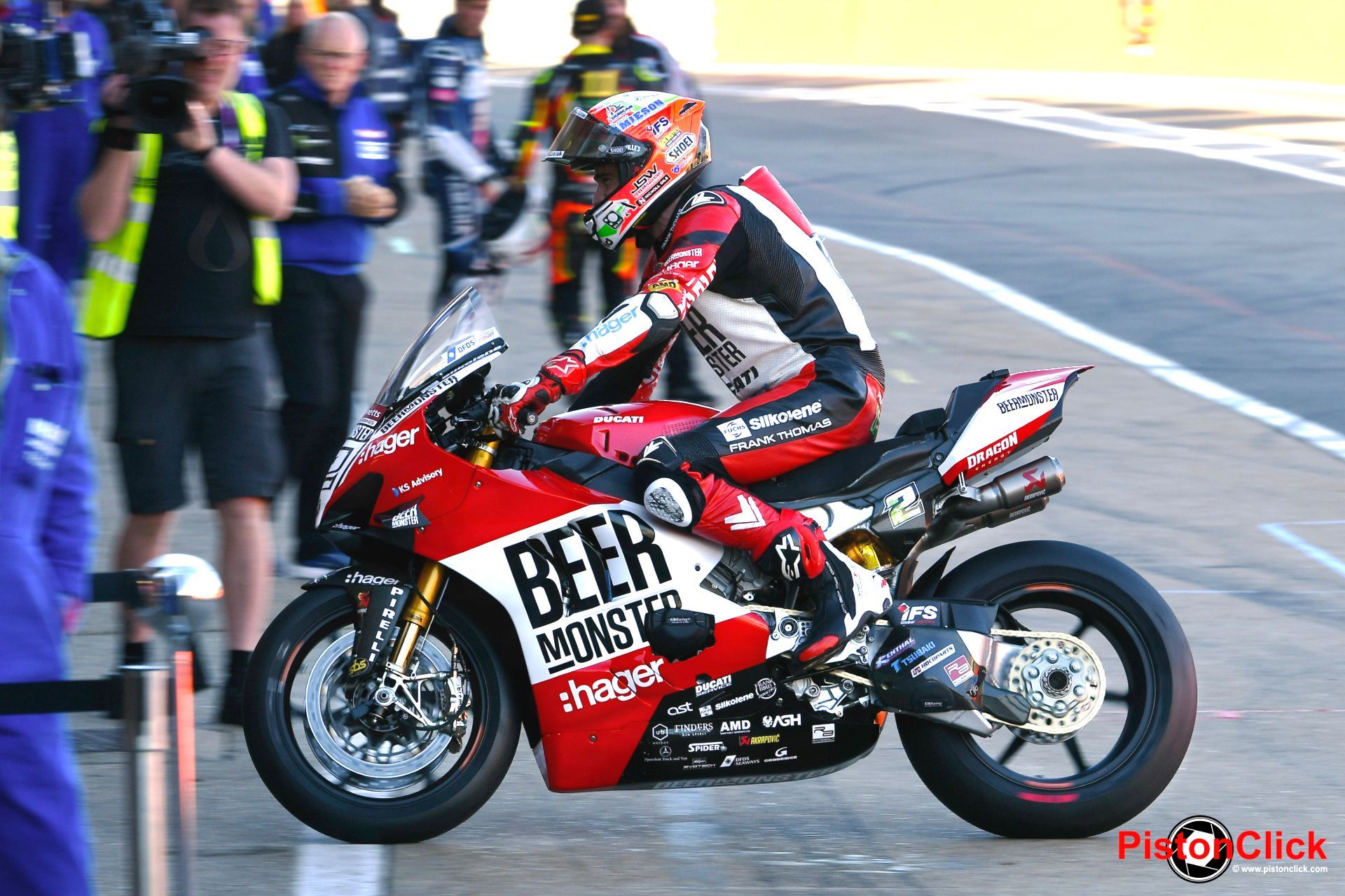 British Superbike Brands Hatch pits