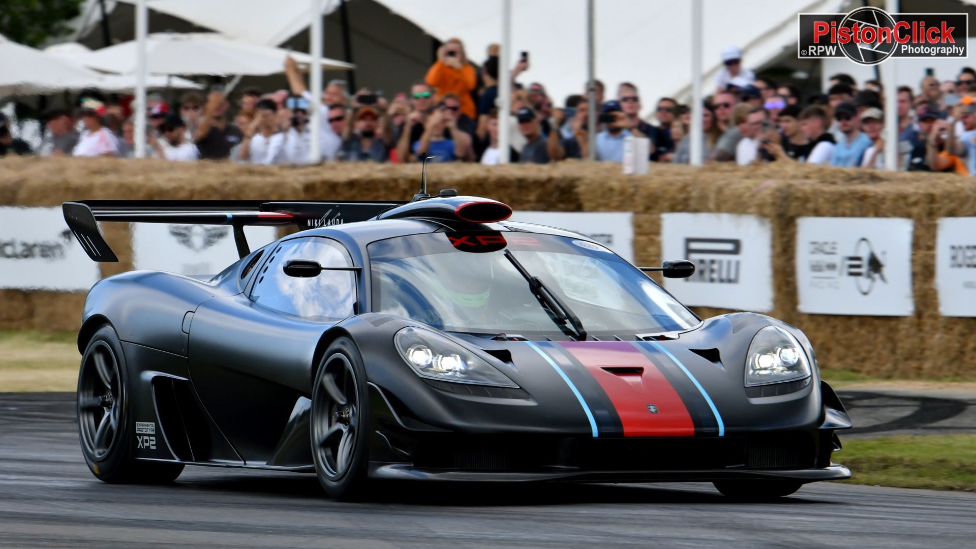 Dario Franchitti drives the T.50s Niki Lauda XP2 at Goodwood Festival of Speed Hillclimb