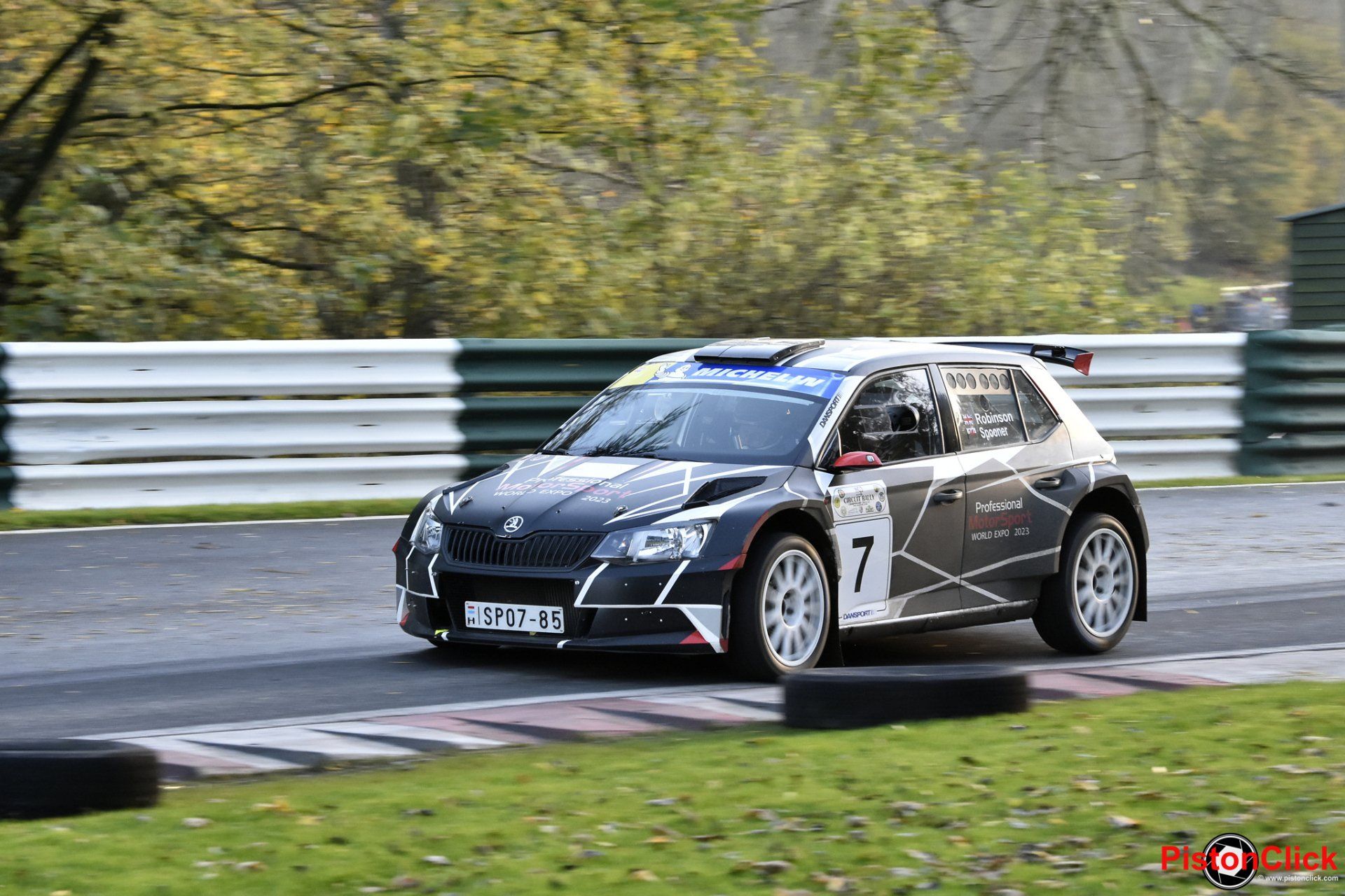 Rally cars at the North Humberside Stage Rally