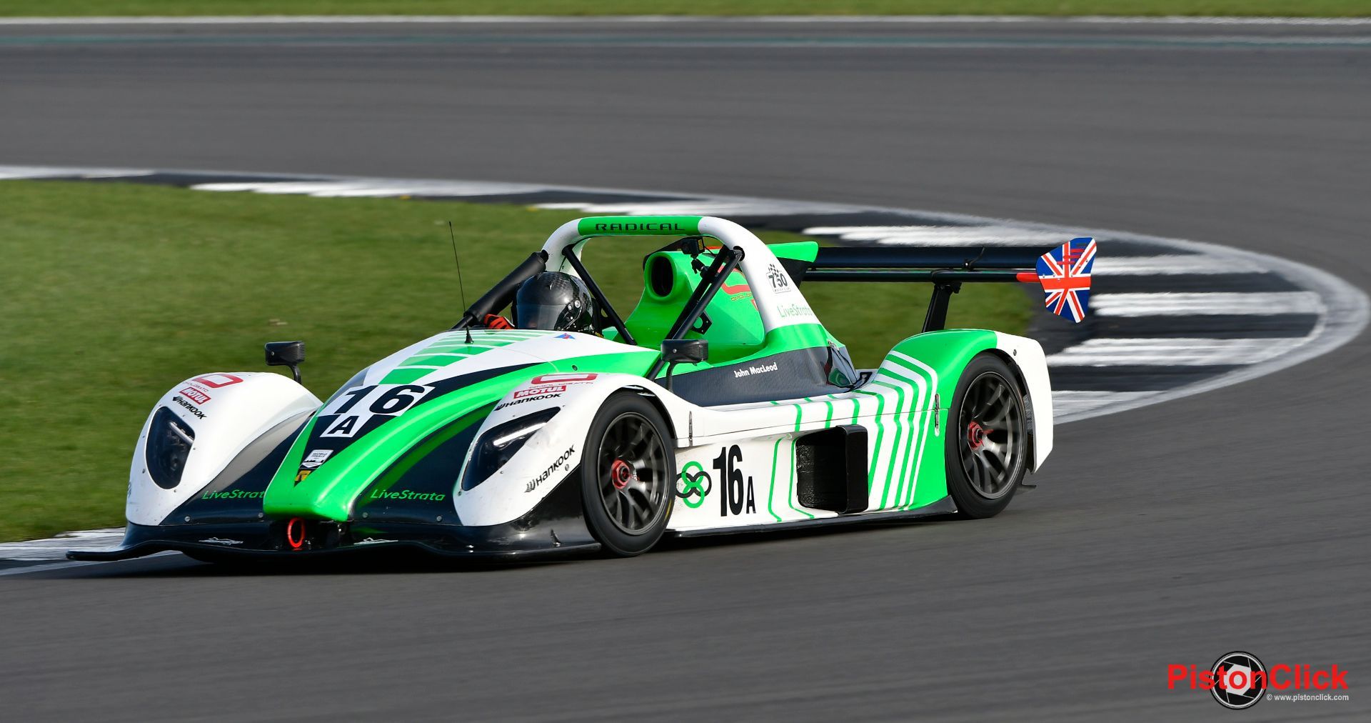 Radicals race cars at the Birkett Relay race at Silverstone