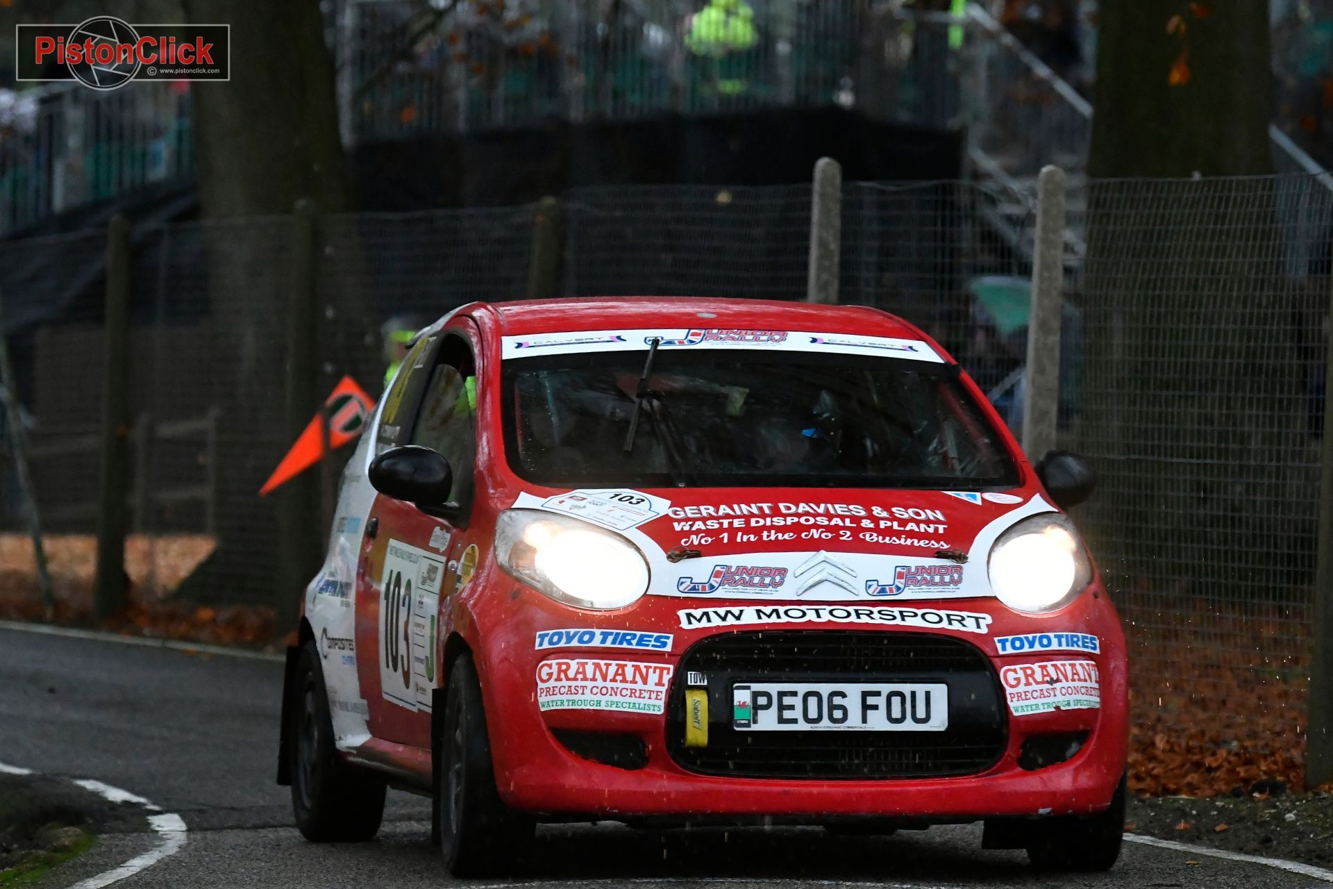 Rallying at Cadwell Rally Stages