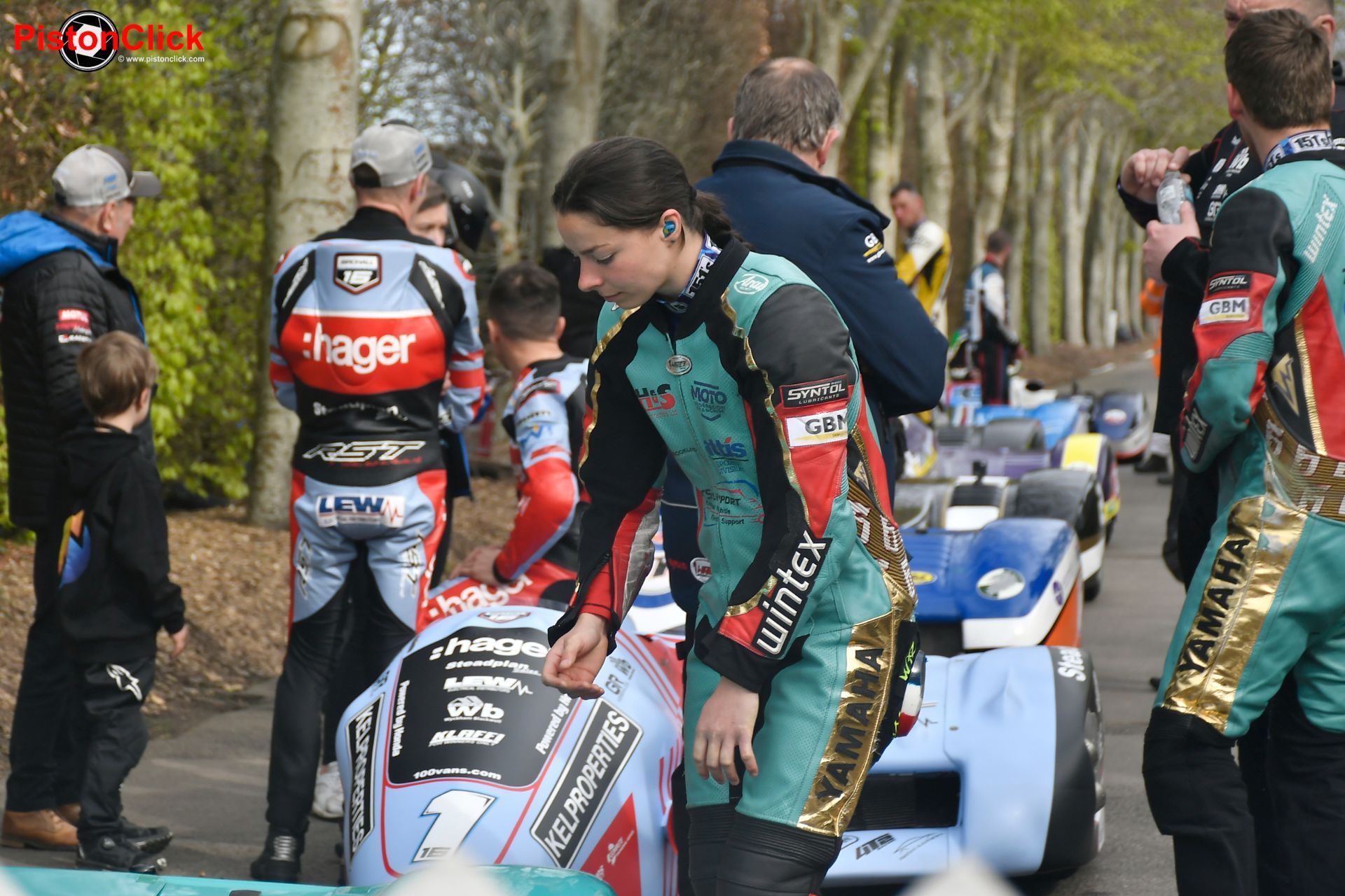 Todd Ellis and Emmanuelle Clement on the LCR-Yamaha YZF-R6