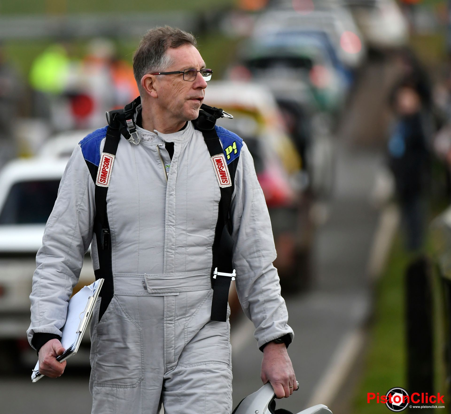 Driver at the Anglia Motor Sport Club Snetterton Stage Rally