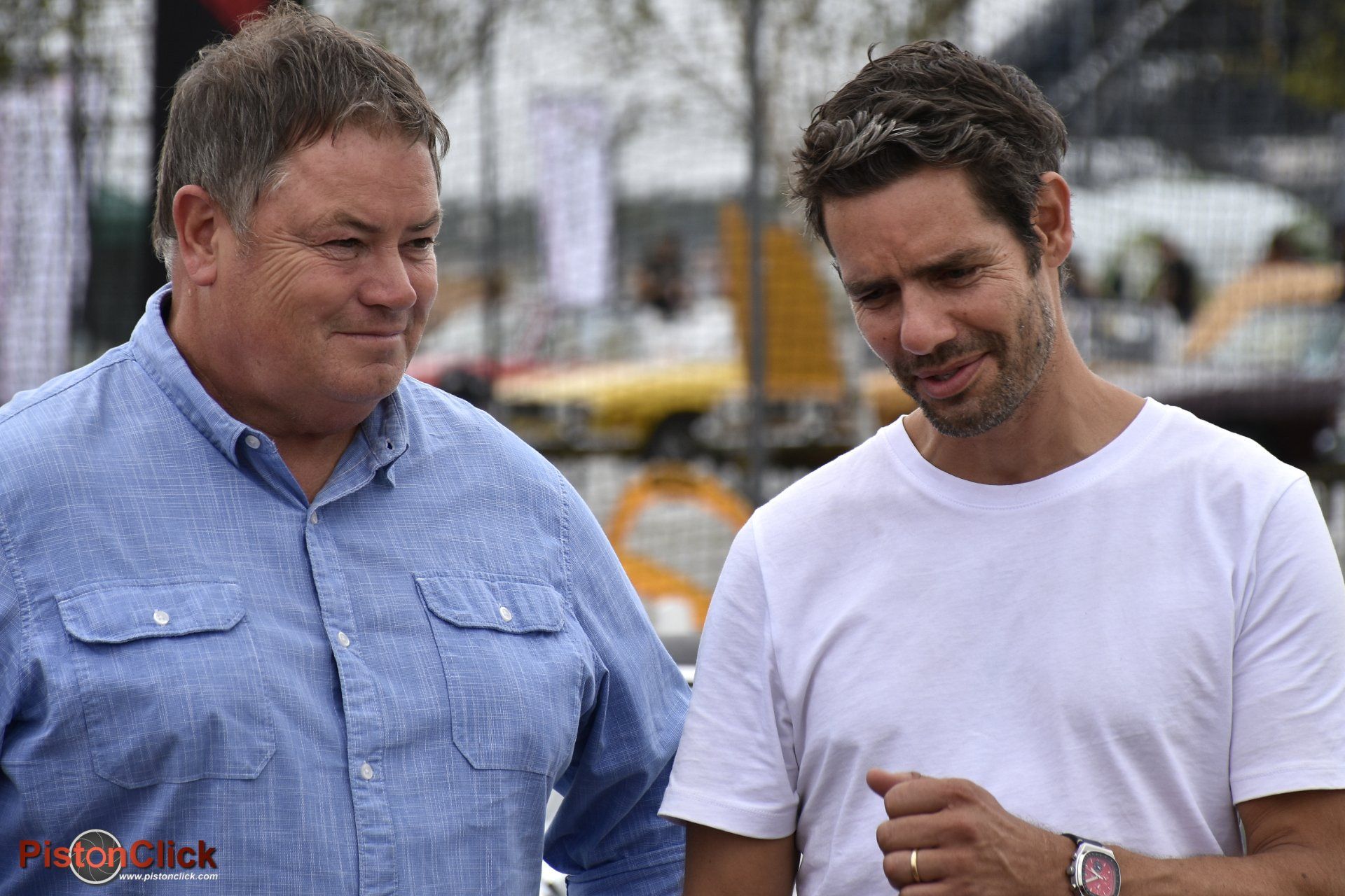 The Silverstone Classic Mike Brewer and Elvis