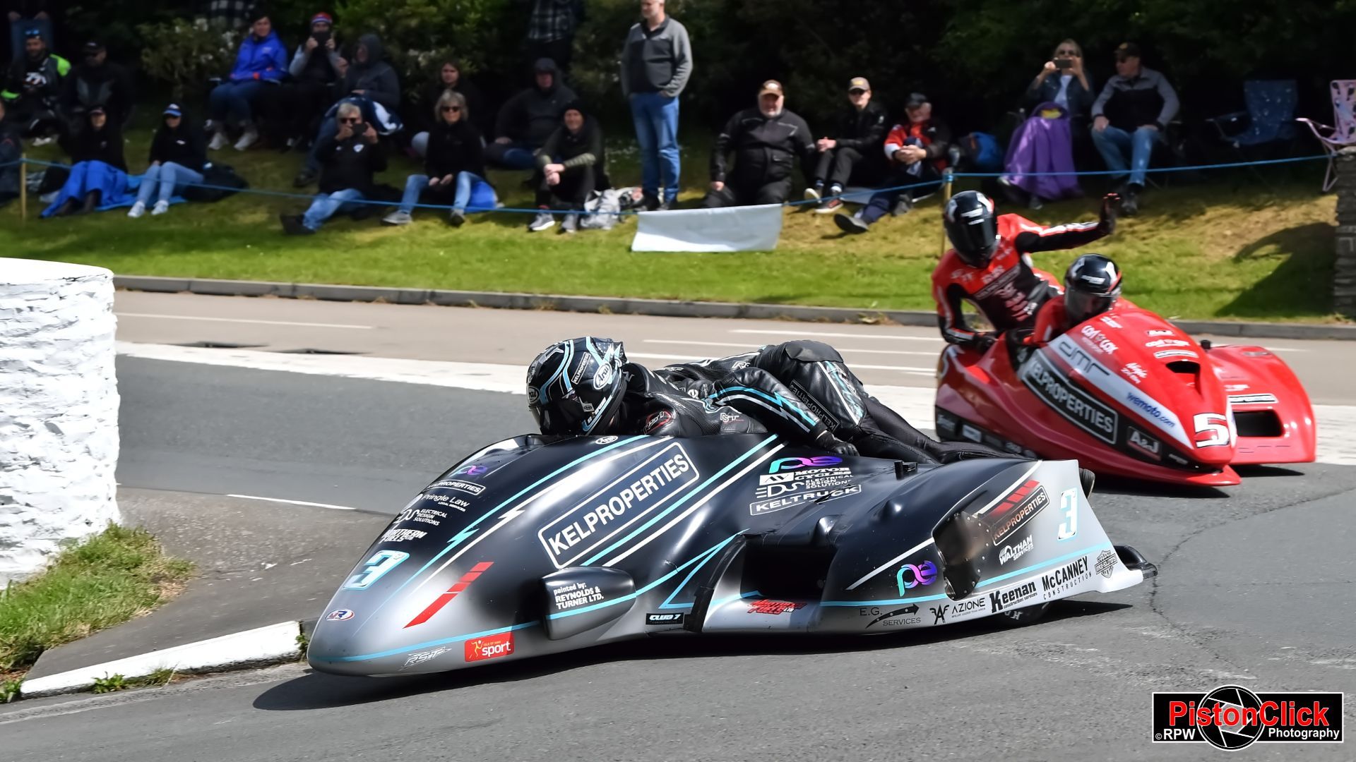The Crowe brothers winners of the second sidecar race at the IoM TT 2024