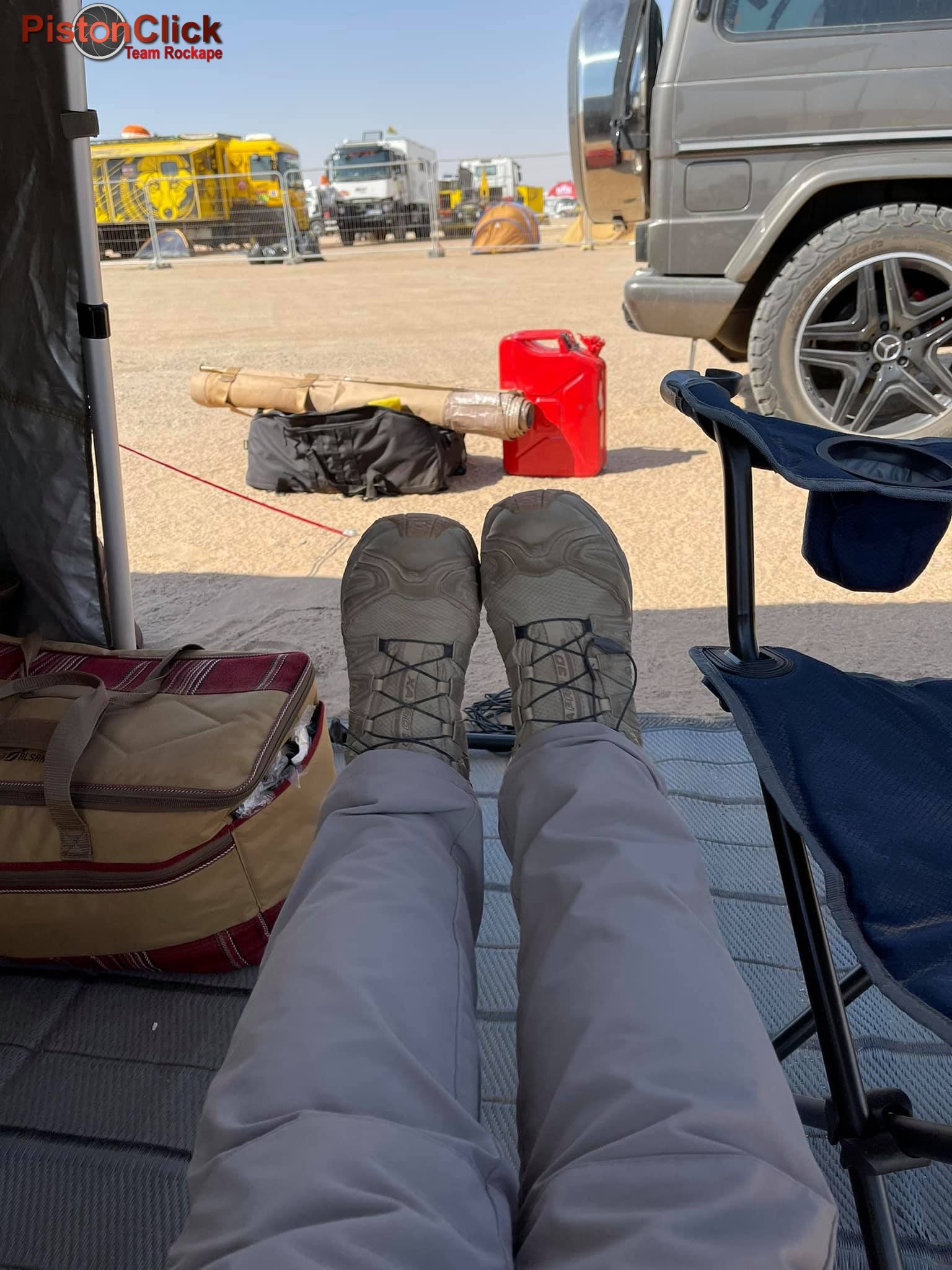 Dakar rally camping