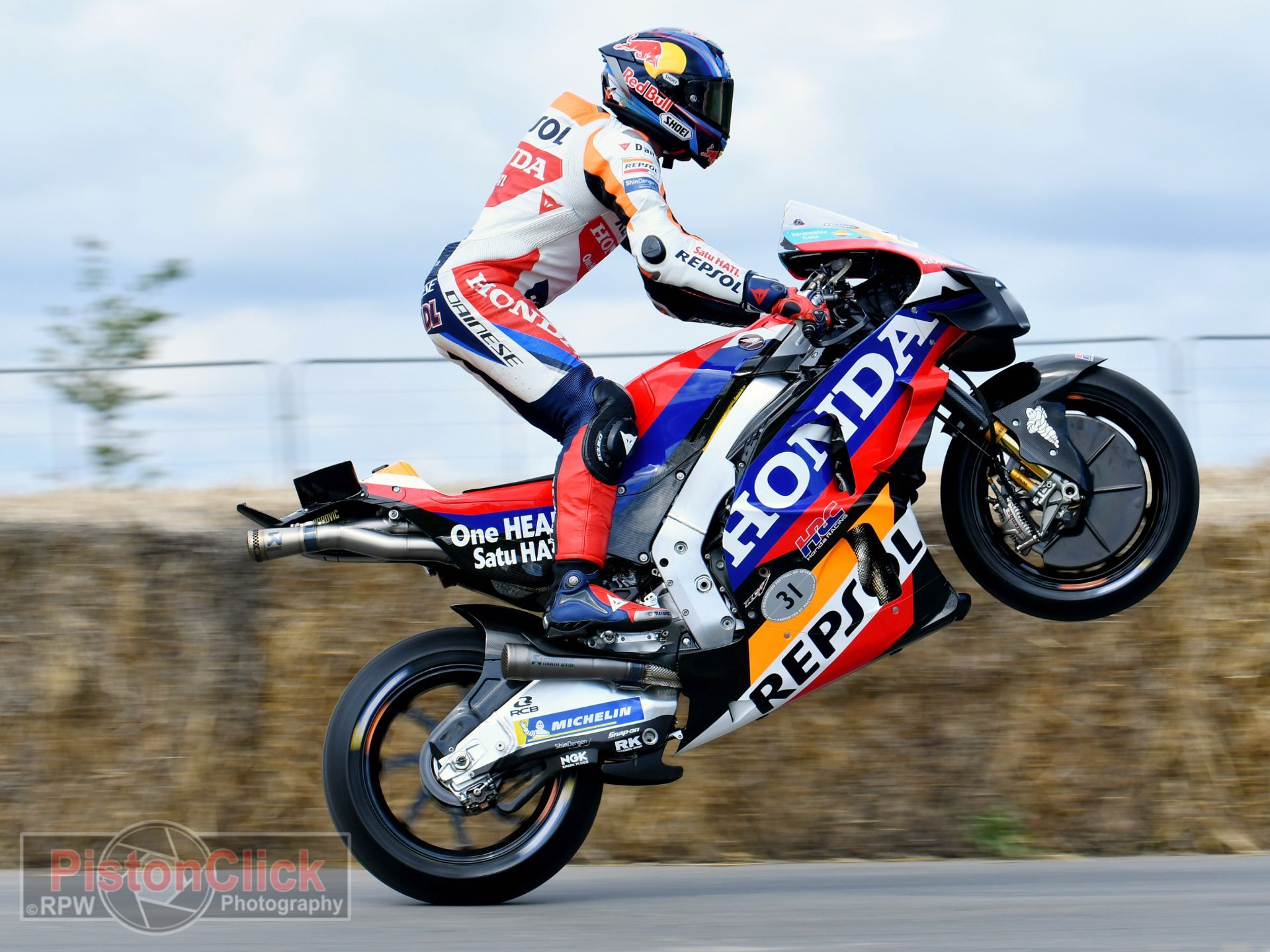 Honda's RC213V was taken up the Hill by 2011 MotoGP champion Stefan Bradl FoS 2024