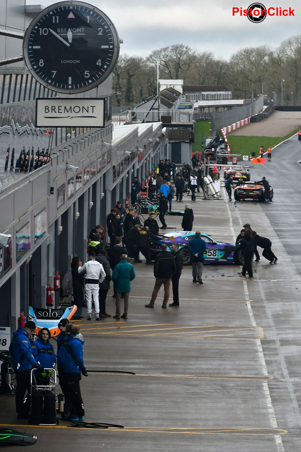 Donington Park pit lane