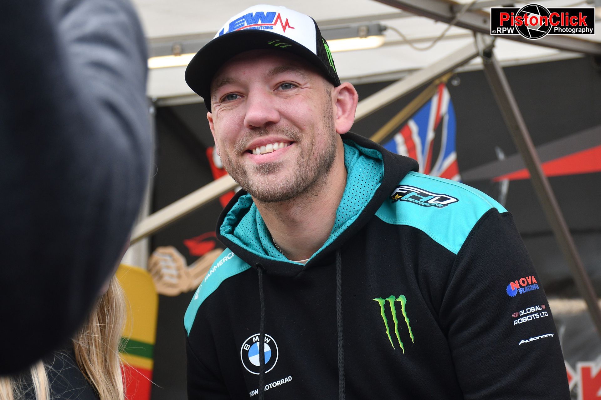 Peter Hickman in the paddock IoM TT 2024
