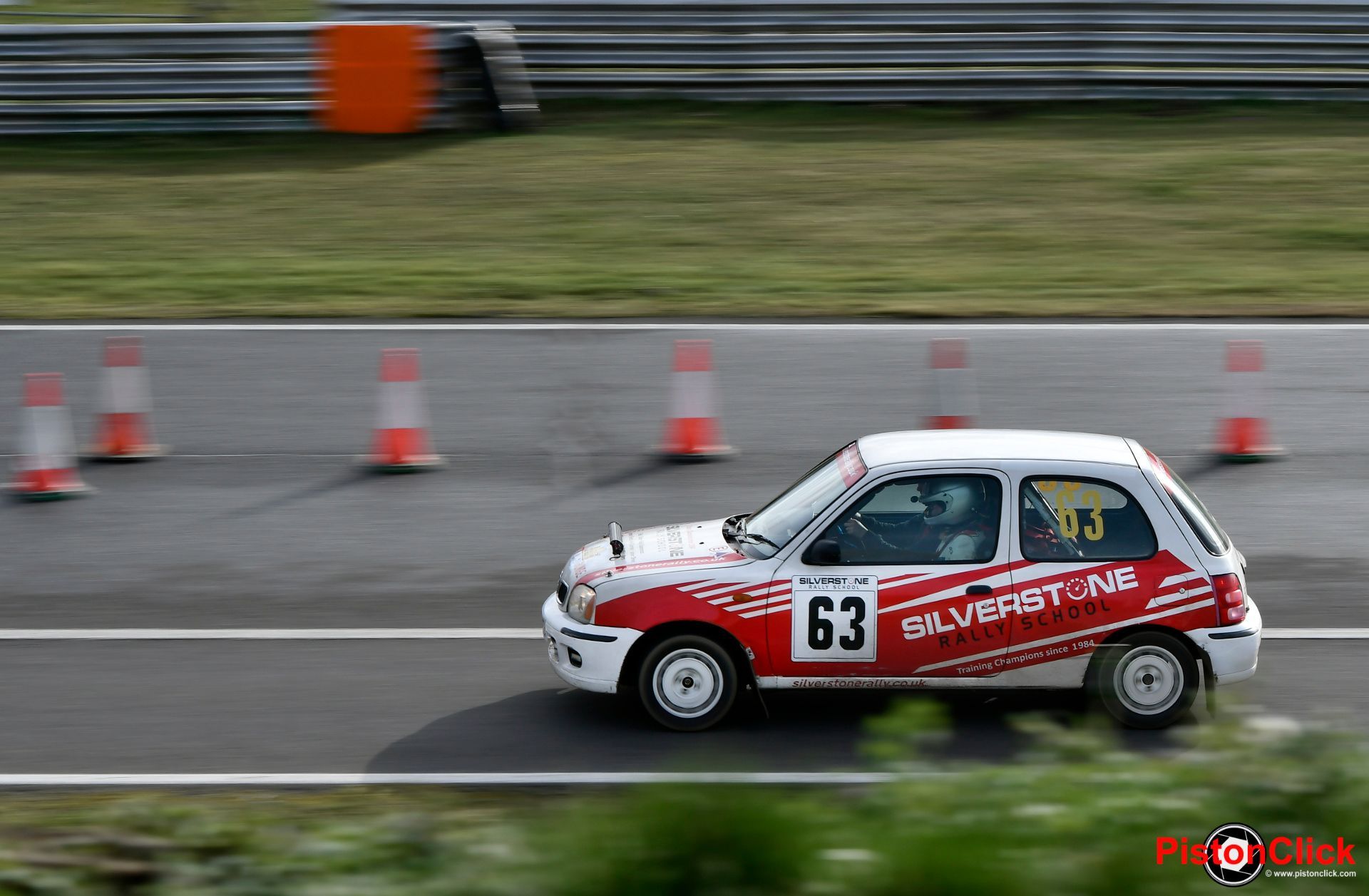 Nissan Micro rally car at the Anglia Motor Sport Club Snetterton Stage Rally