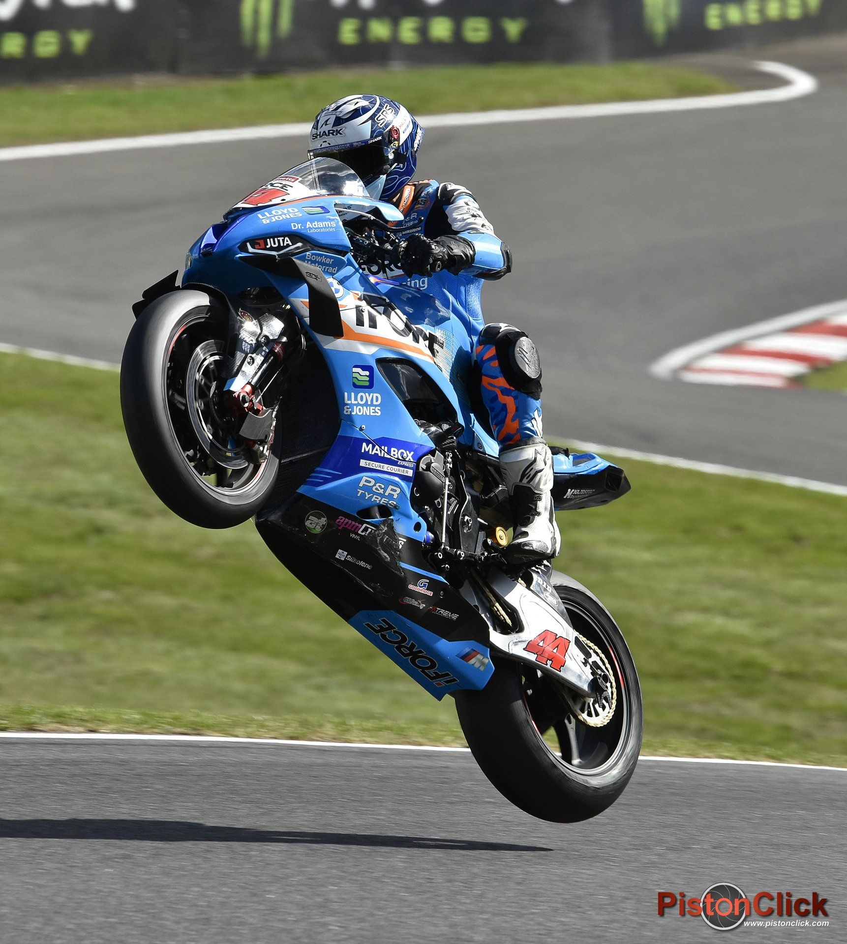 Dan Jones at round 7 of the British Super Bikes Cadwell Park