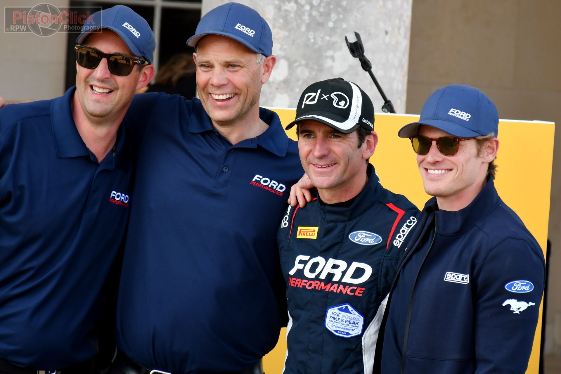 Romain Dumas driver of the Ford Supervan 4.2 Festival of Speed hillclimb winner