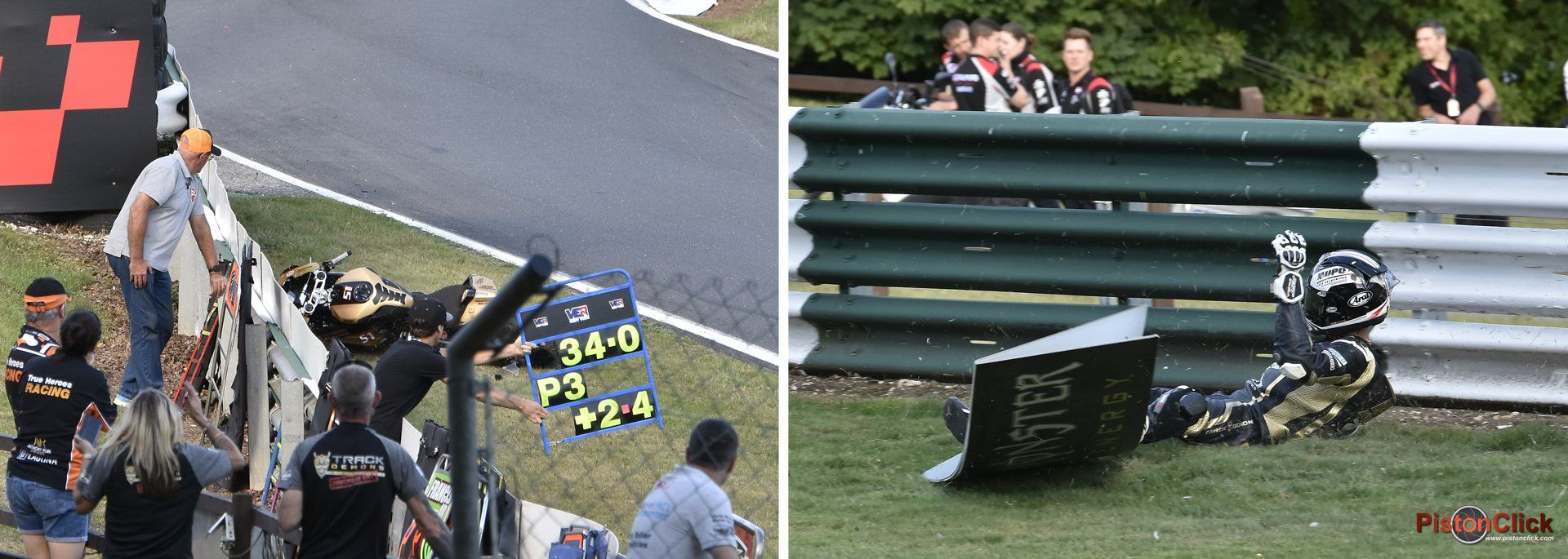 Cadwell Park mountain crash
