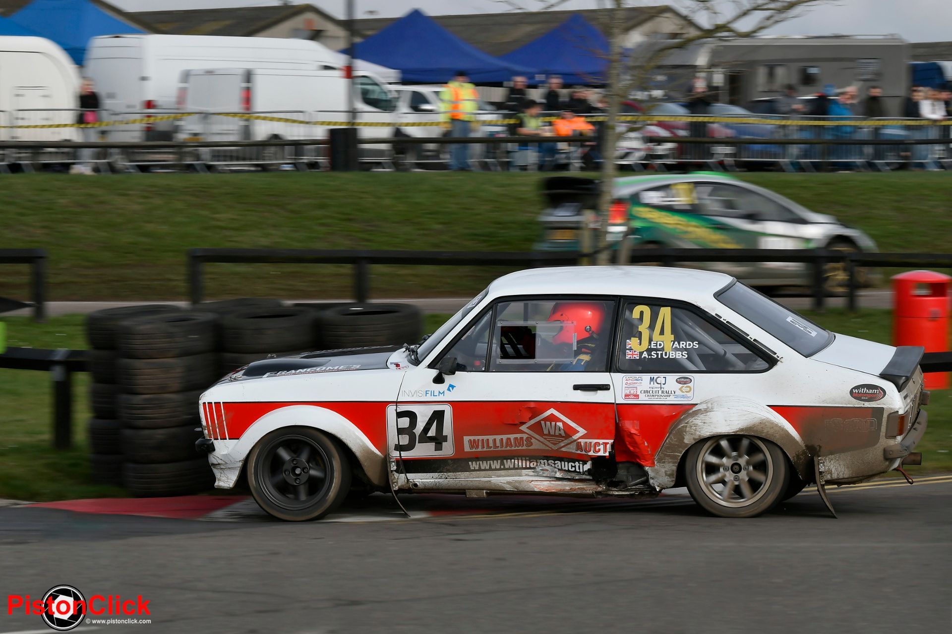 Ford Escort Mk2 at the Anglia Motor Sport Club Snetterton Stage Rally