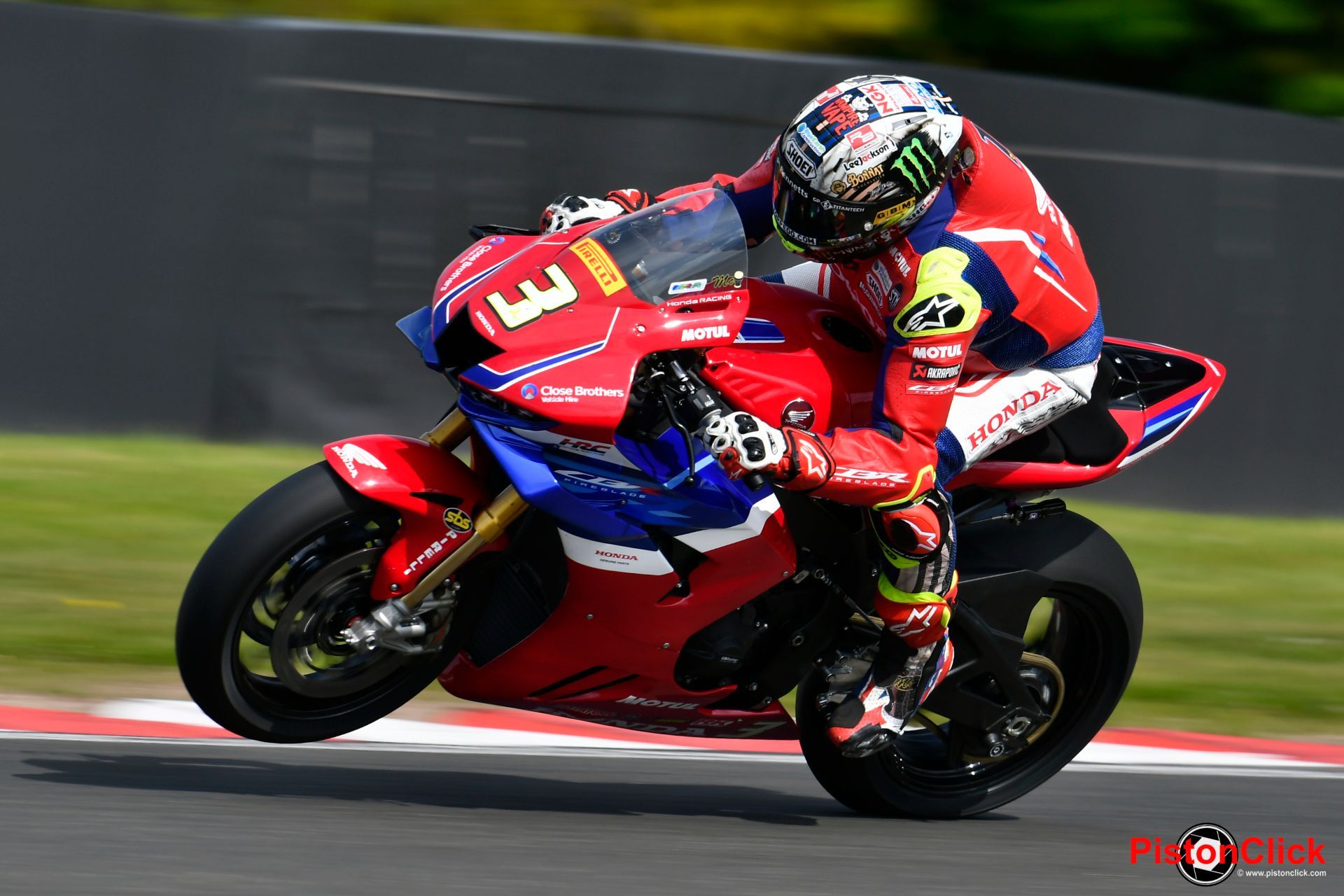 John McGuinness MBE on the Honda Racing UK CBR1000RR-R Fireblade SP