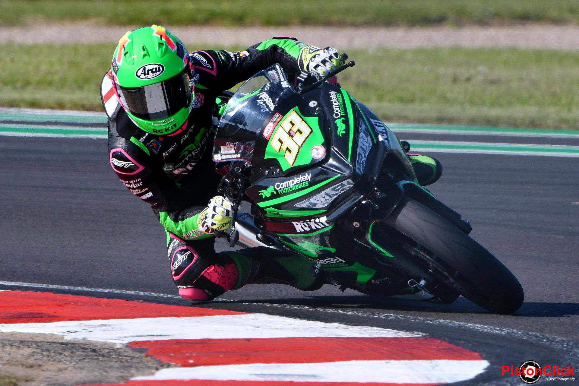 Adam Brown racing at Donington Park