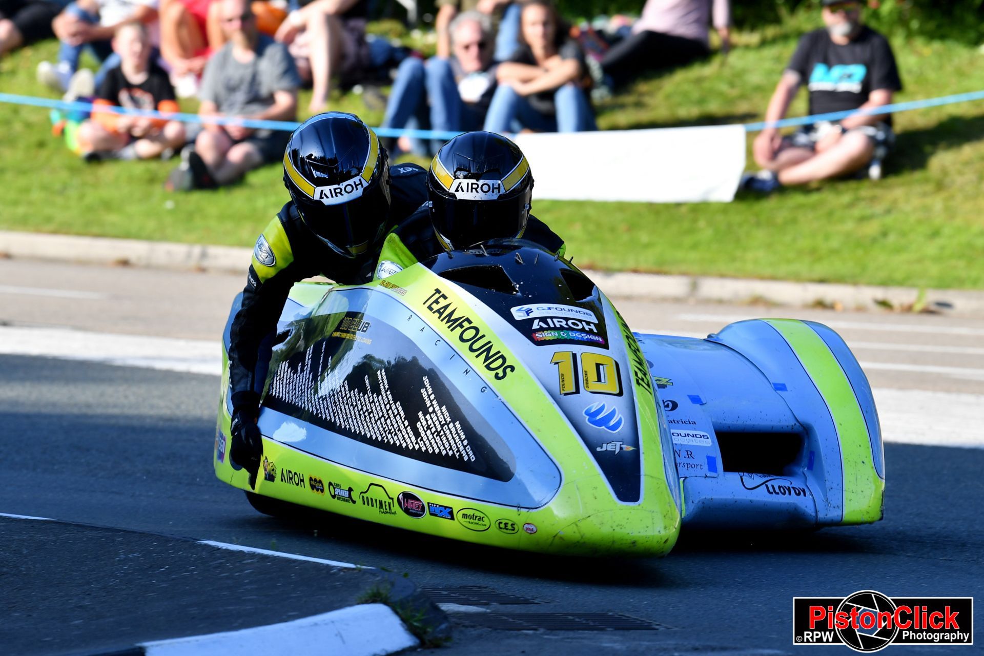 Alan Founds/Rhys Gibbons third in the first sidecar race IoM TT 2024