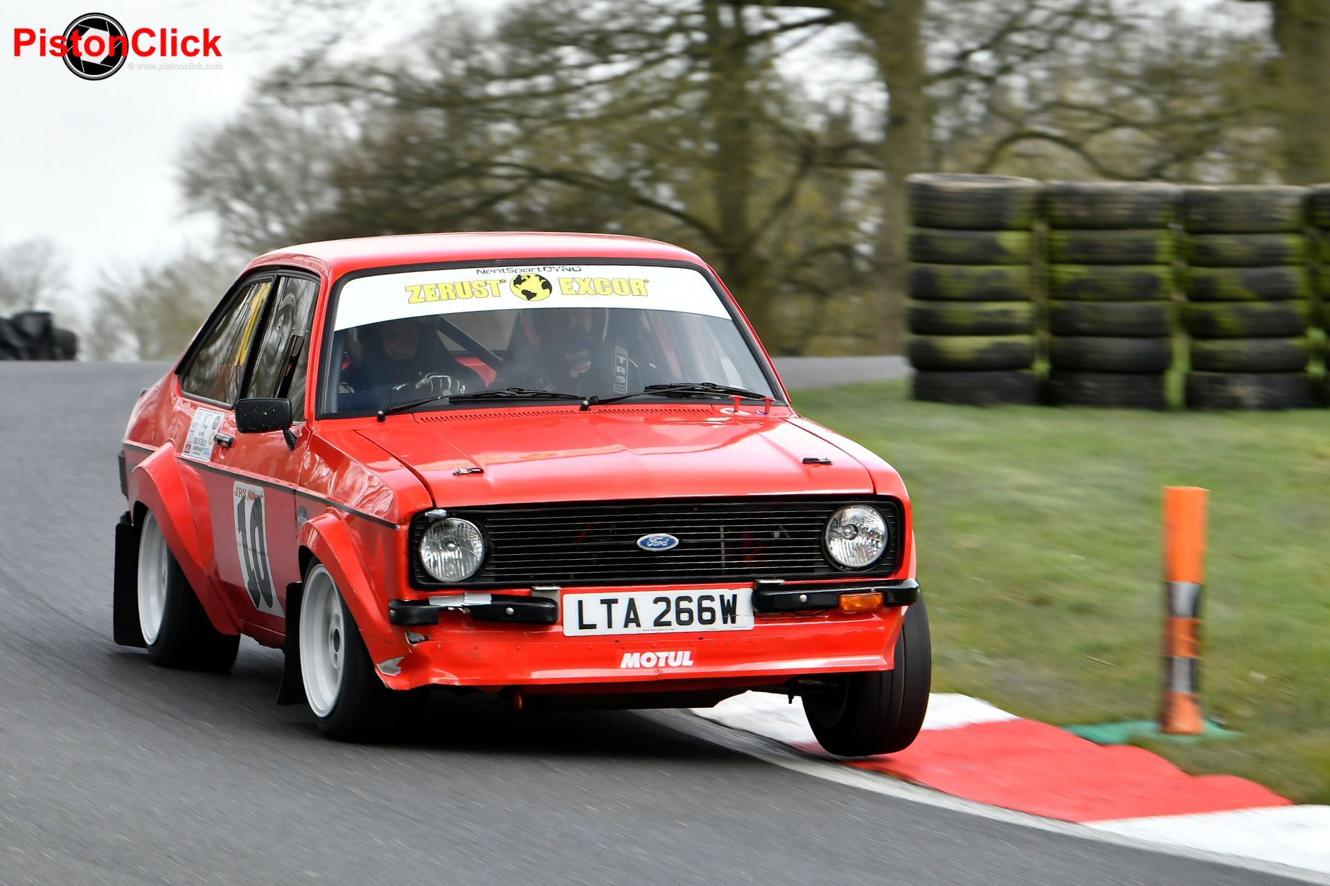 Rallying at Cadwell Park Stephen Sawley and Rob Johnson in a Ford Escort Mk2