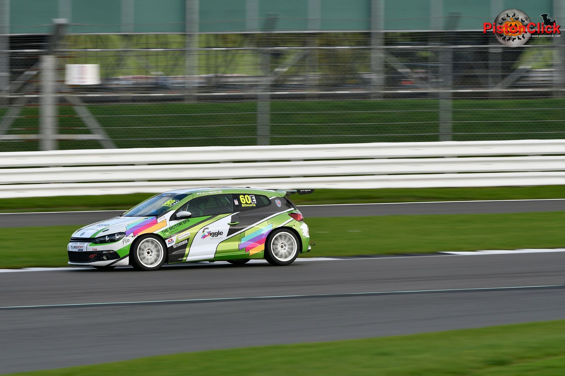 Race car at the Birkett Relay race at Silverstone