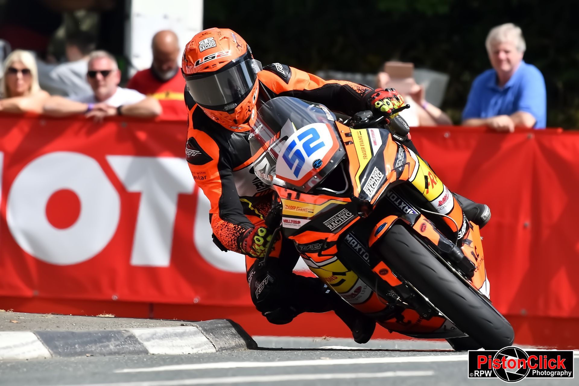Michael Russell at the Isle of Man TT on the Kawasaki ZX-636-R