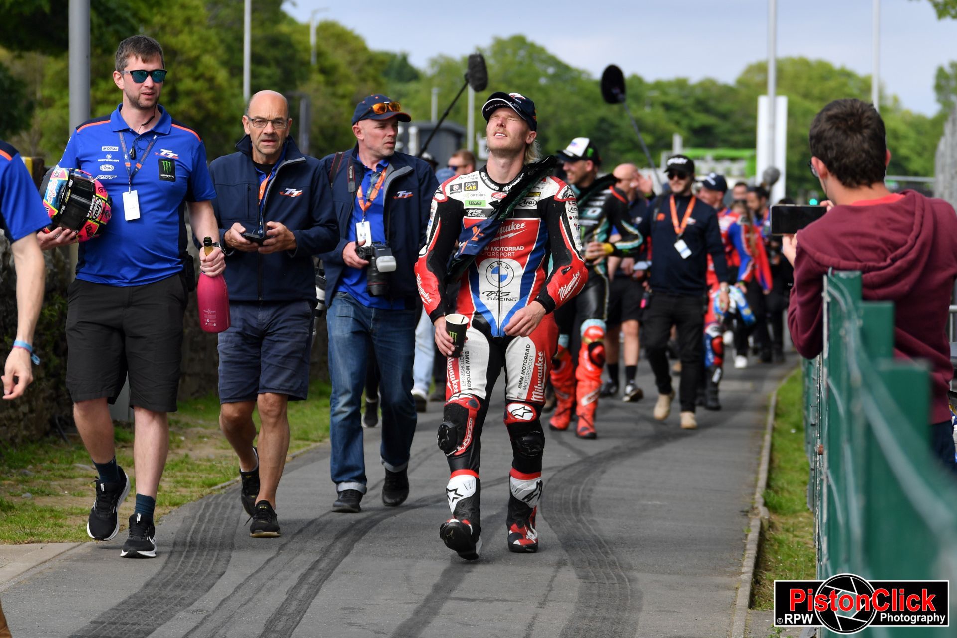 Superbike race one prize giving IoM TT 2024