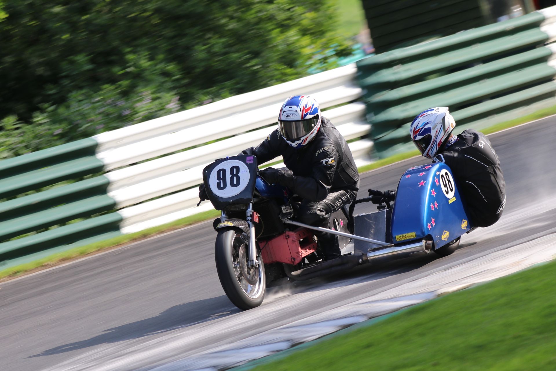 British Historic Racing Club sidecars Cadwell Park