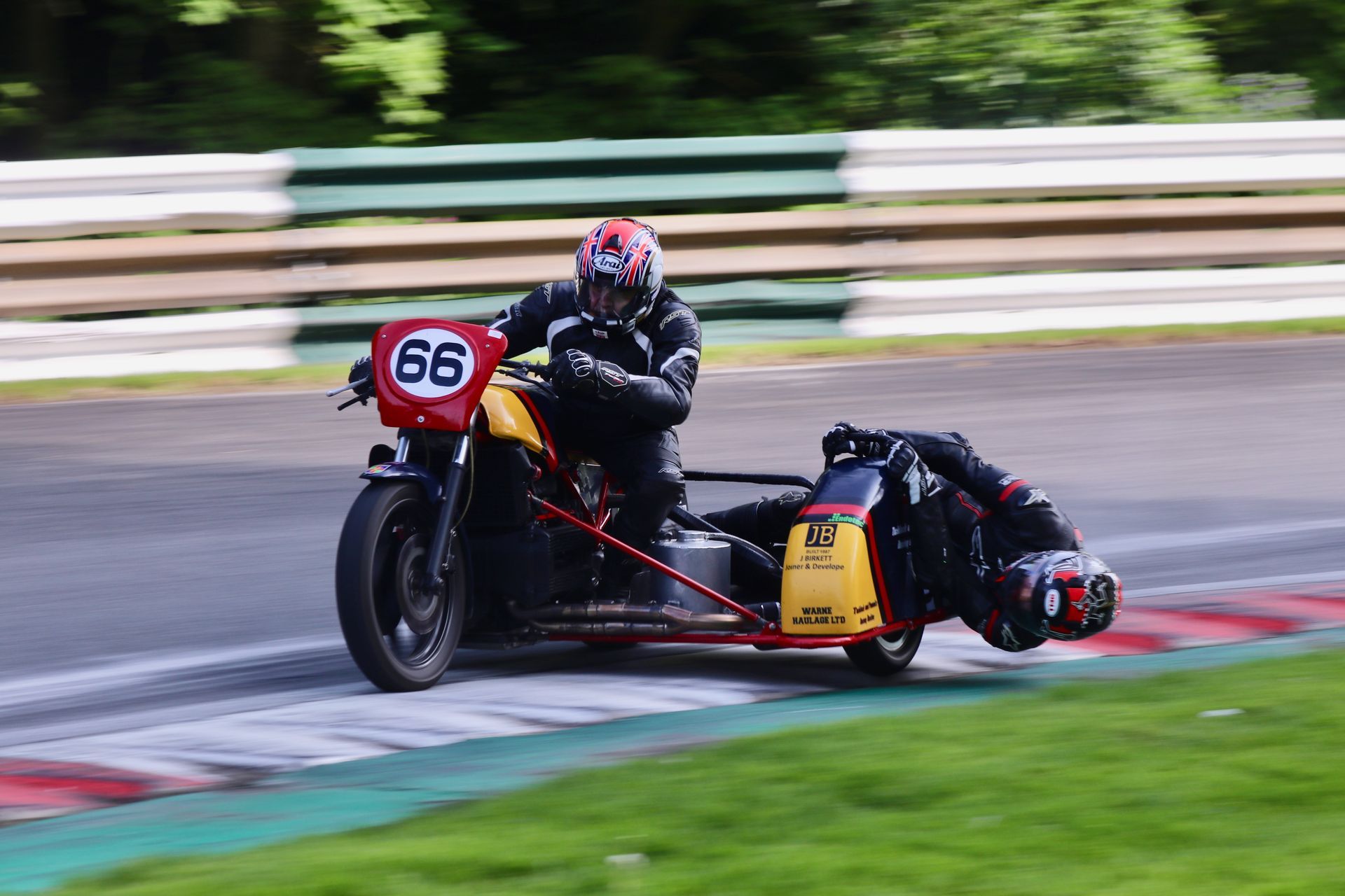 British Historic Racing Club sidecars Cadwell Park