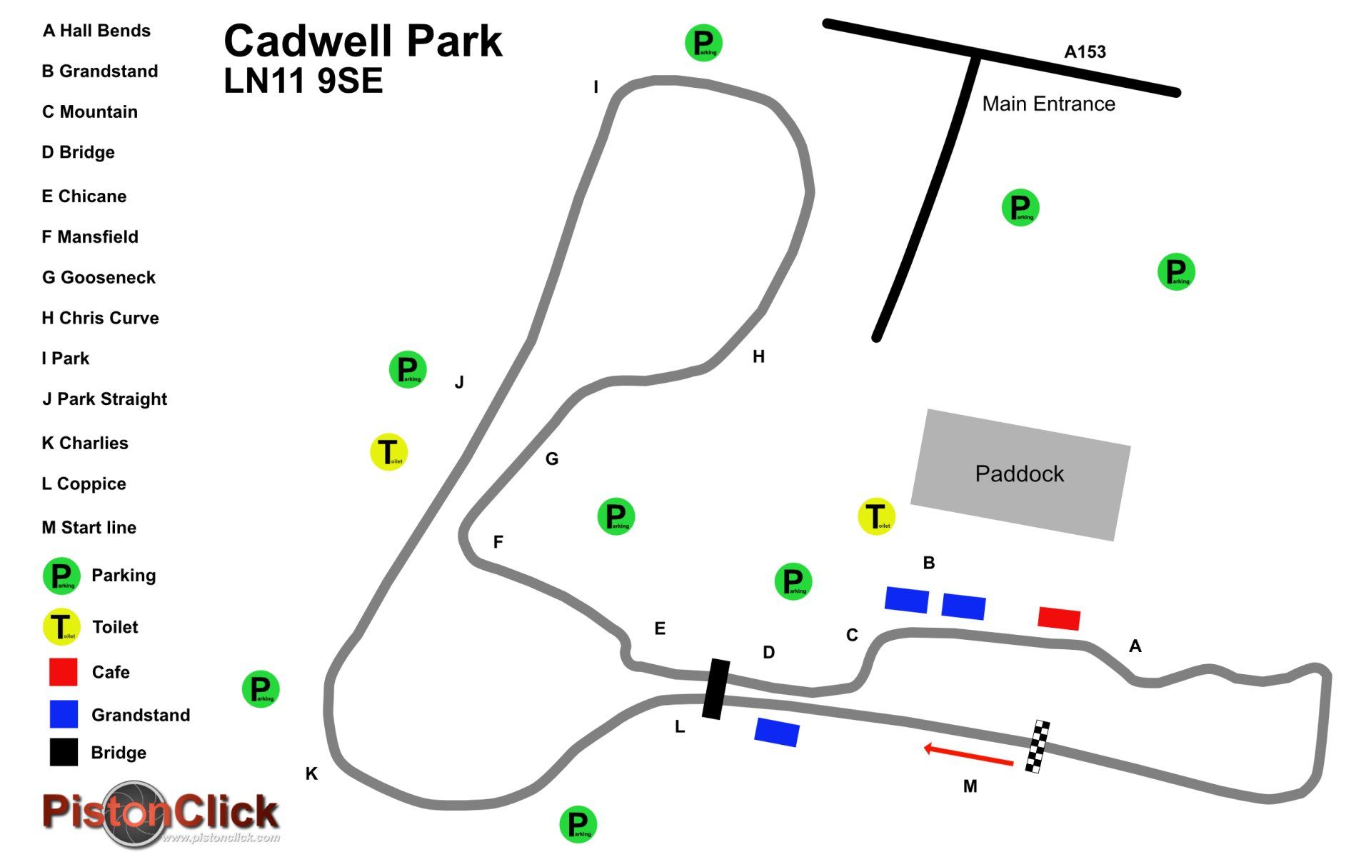 Photography locations cadwell park