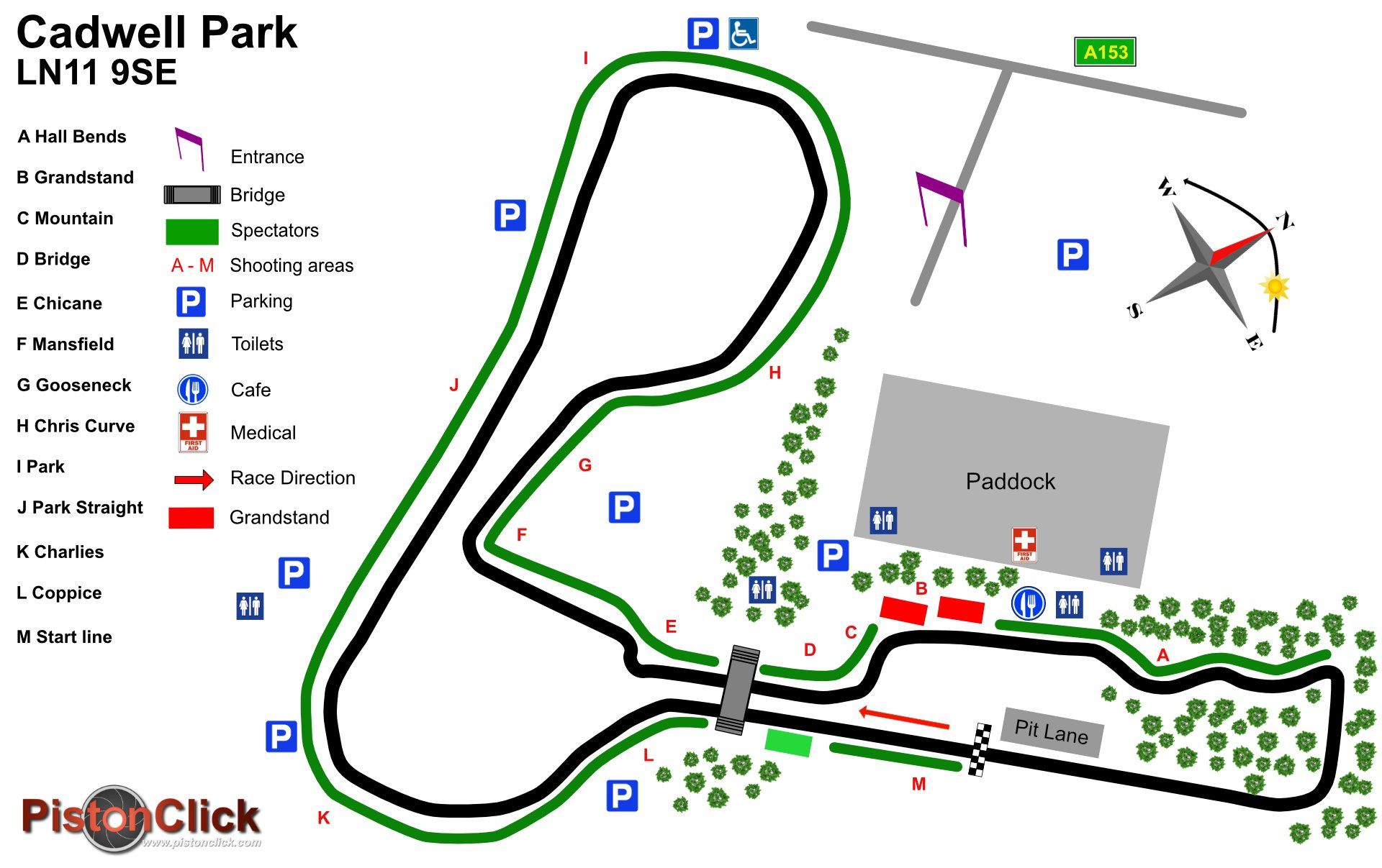 Photographic guide Cadwell Park