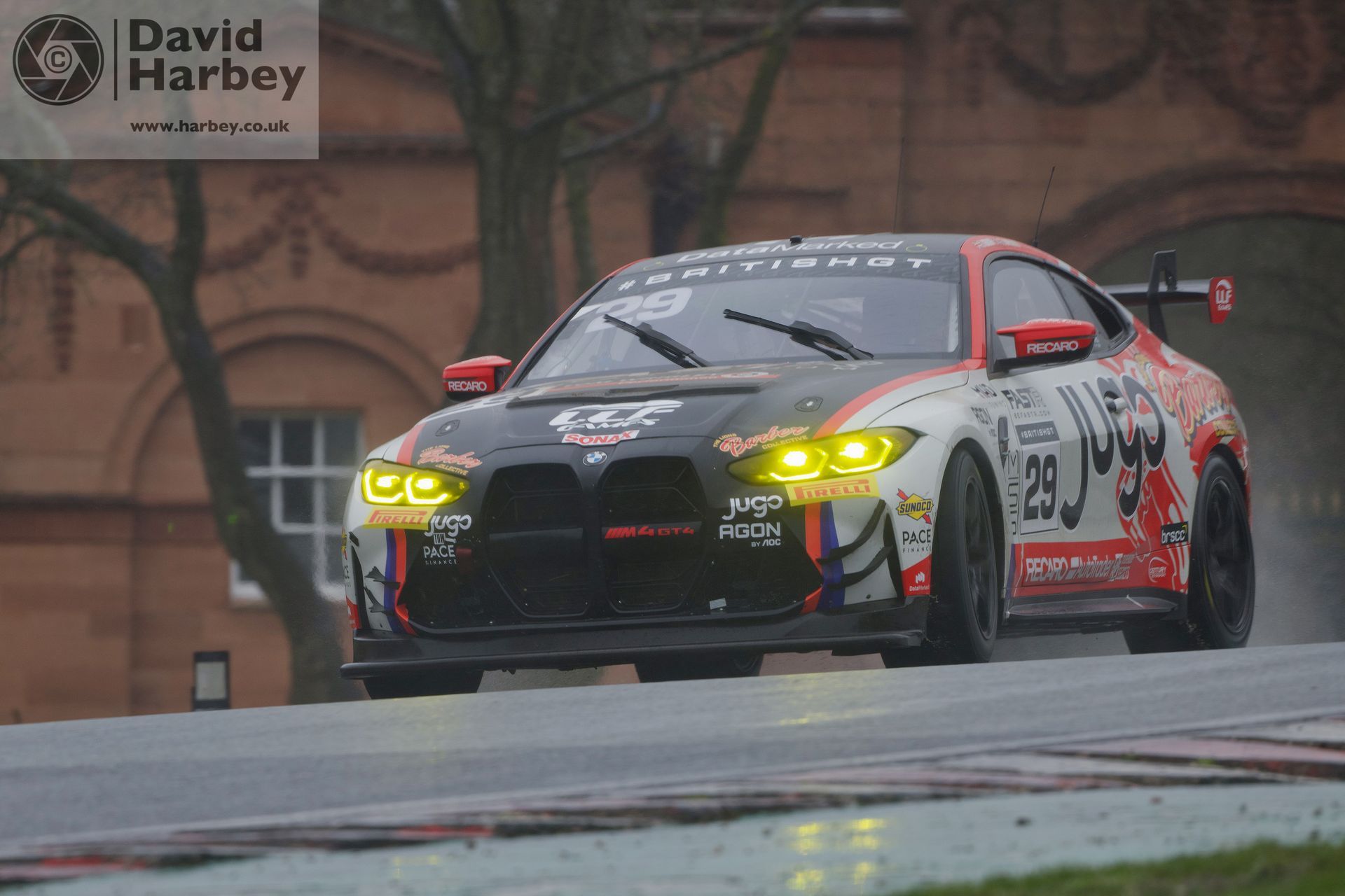 Taking photos of the British GT cars at Oulton Park