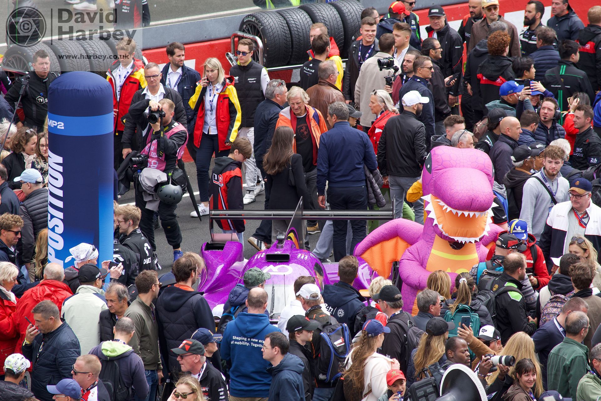 Le Mans 24 view from the grandstand to the pits