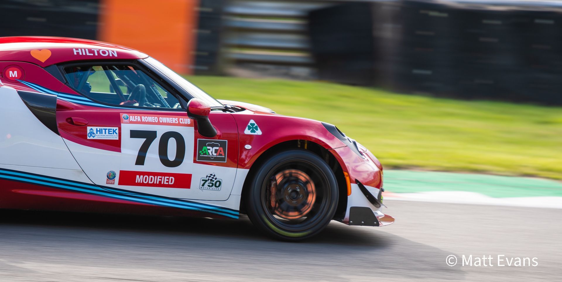 Alfa Romeo owners club racing at the Festival Italia Brands Hatch