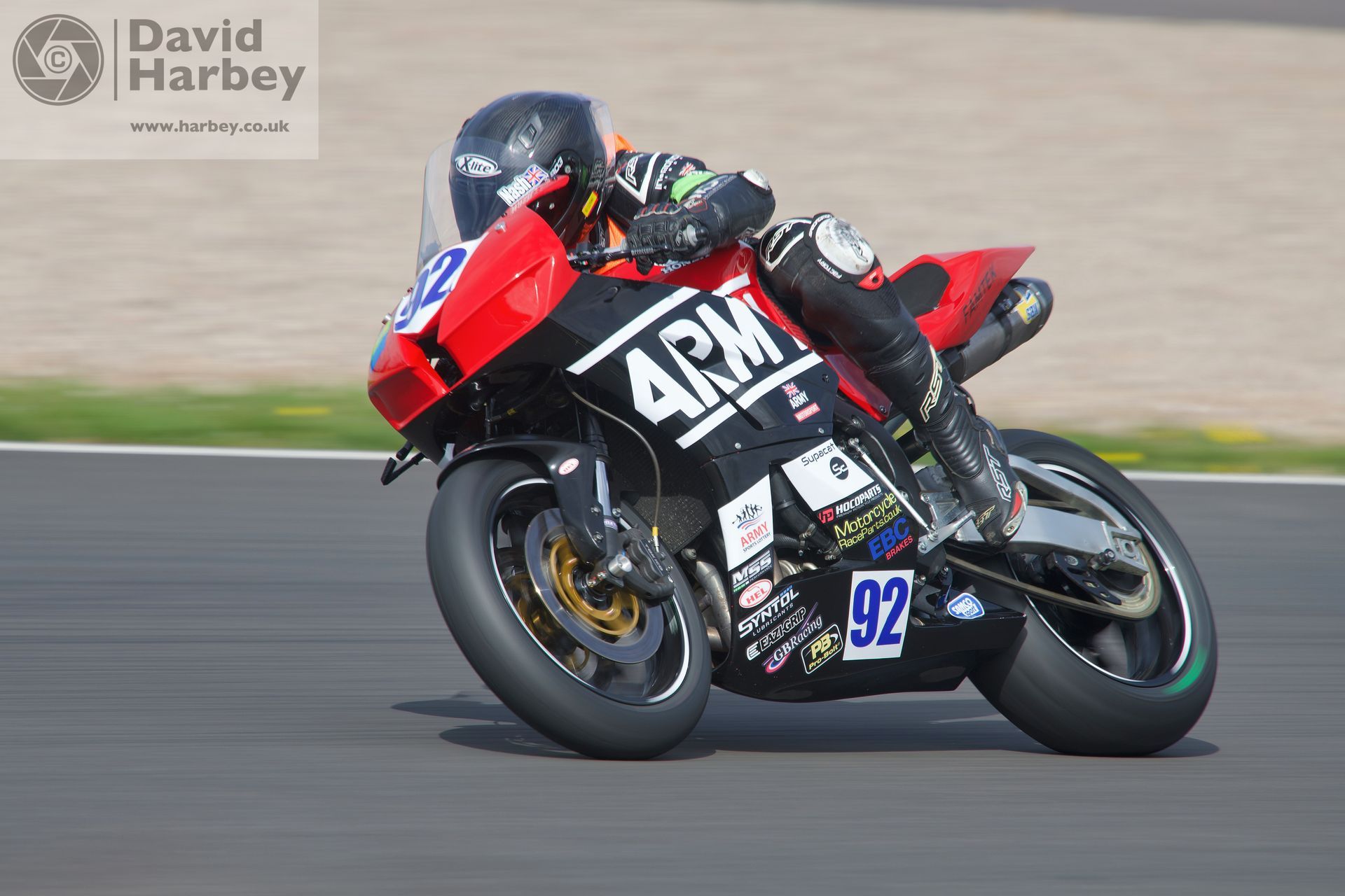 Army motorcycle team racing
