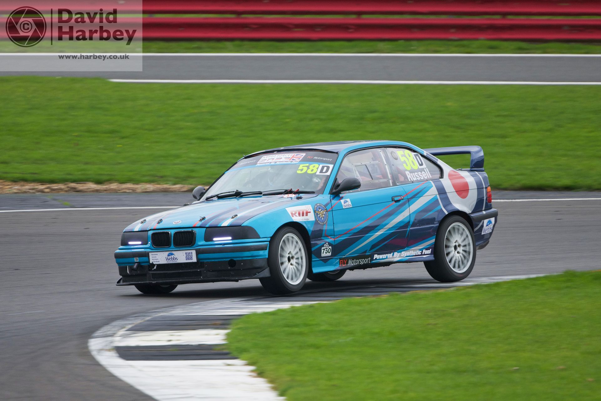 RAF Motorsport race cars at the Birkett Relay race at Silverstone