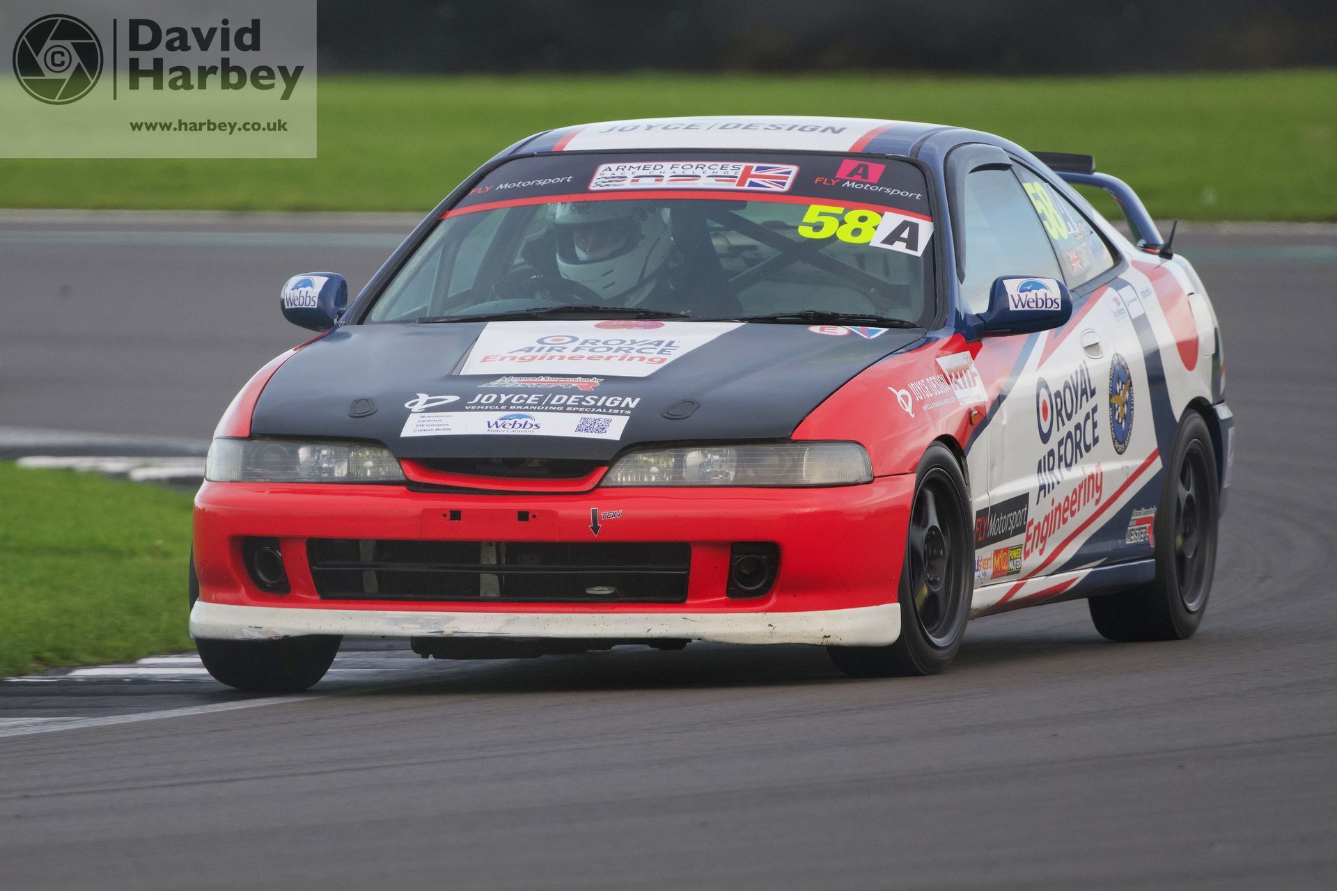 RAF Motorsport race cars at the Birkett Relay race at Silverstone