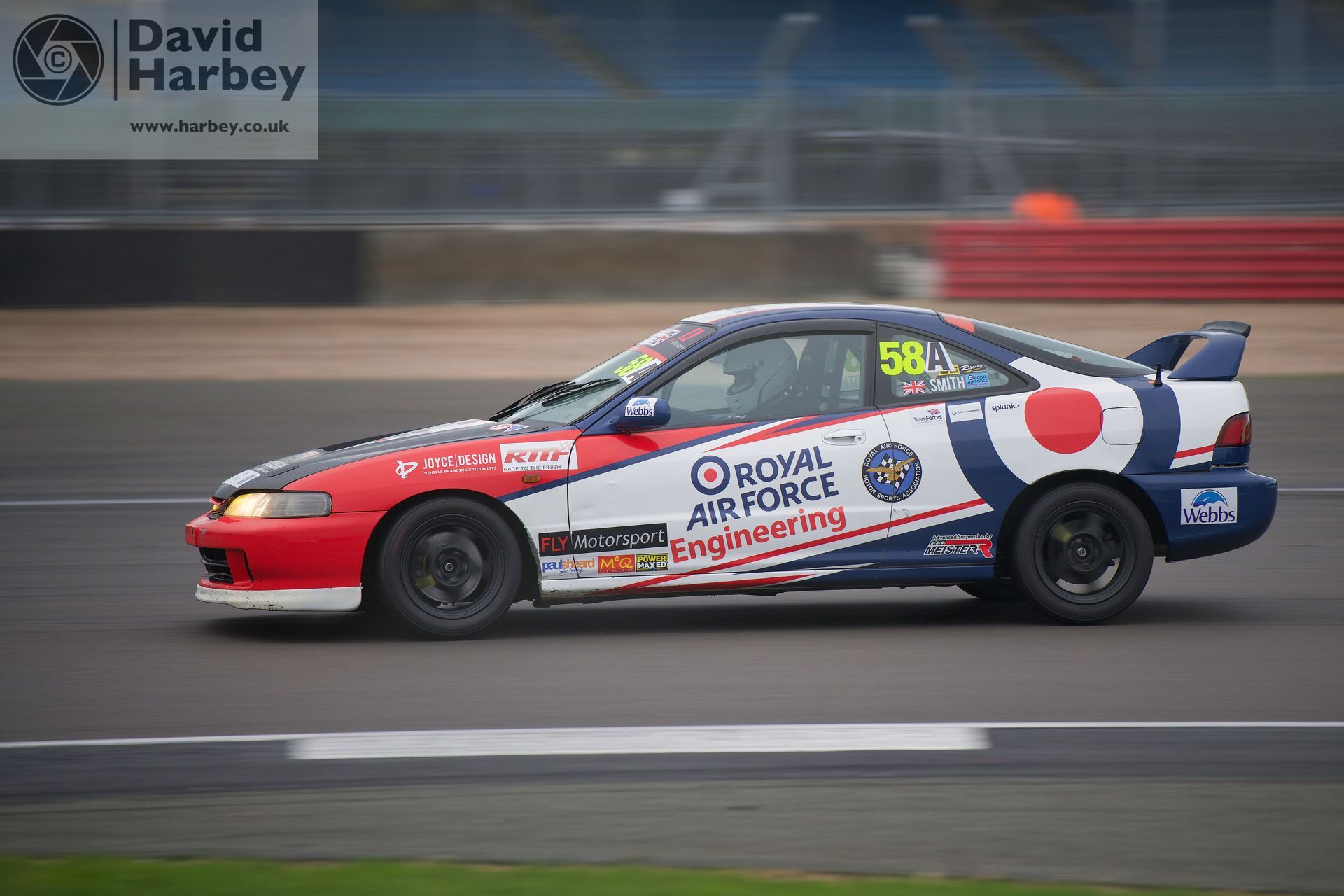 RAF Motorsport race cars at the Birkett Relay race at Silverstone