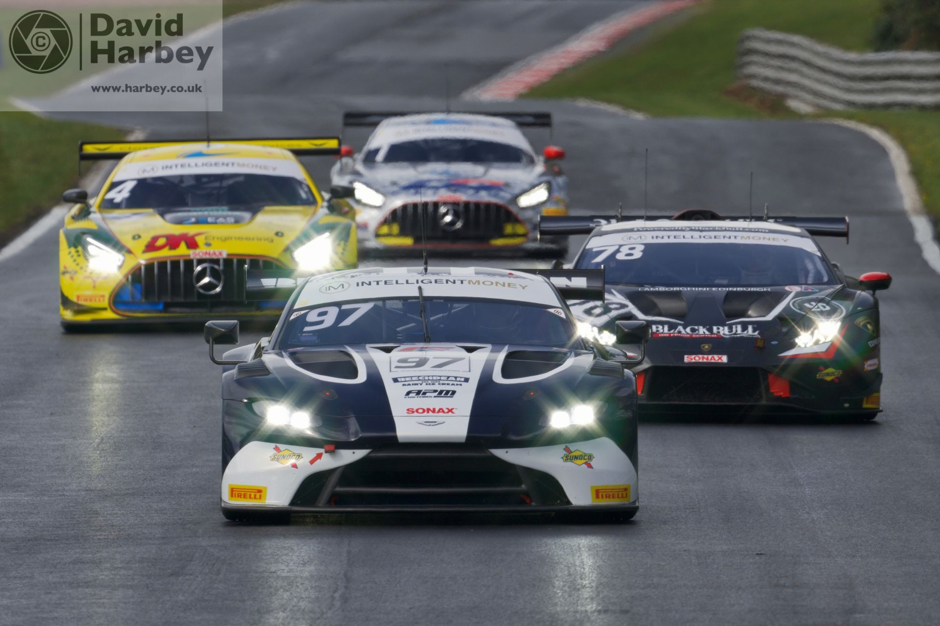 Photographing the British GT from Oulton Park