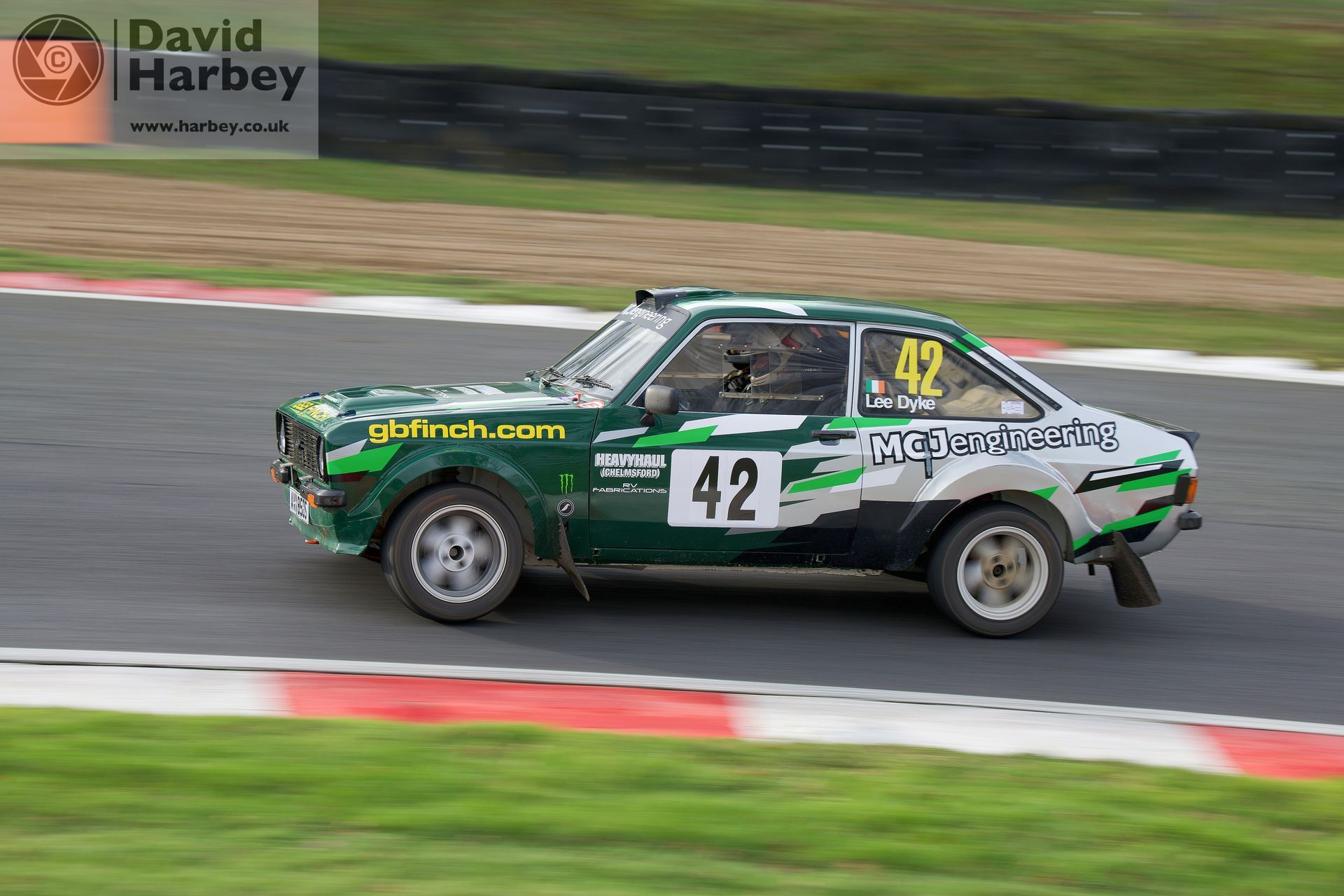 Lee Dyke racing in the MGJ Engineering Brands Hatch Winter Stages in a Ford Escort Mk2