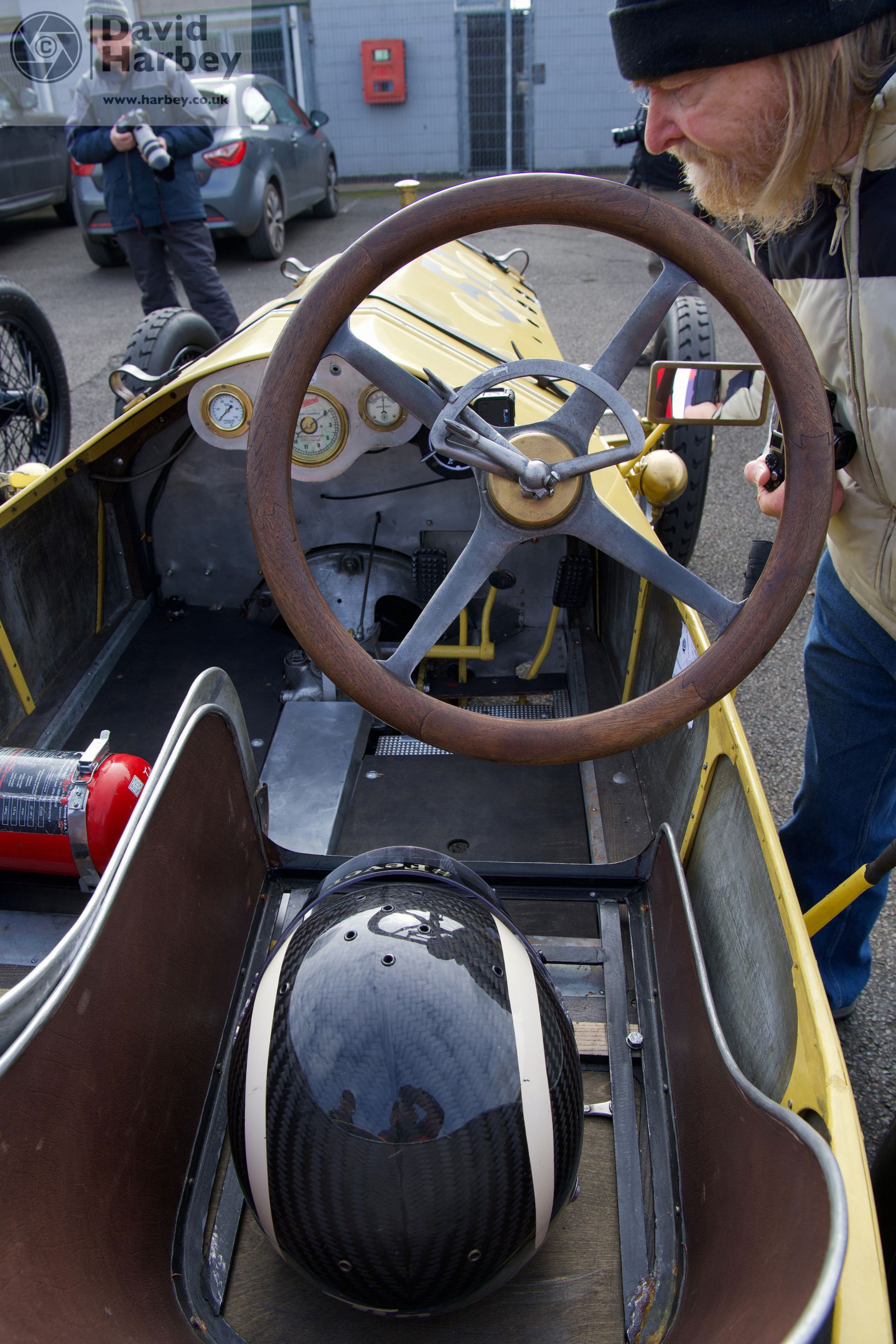 photographing the 2023 VSCC Pomeroy Trophy at silverstone