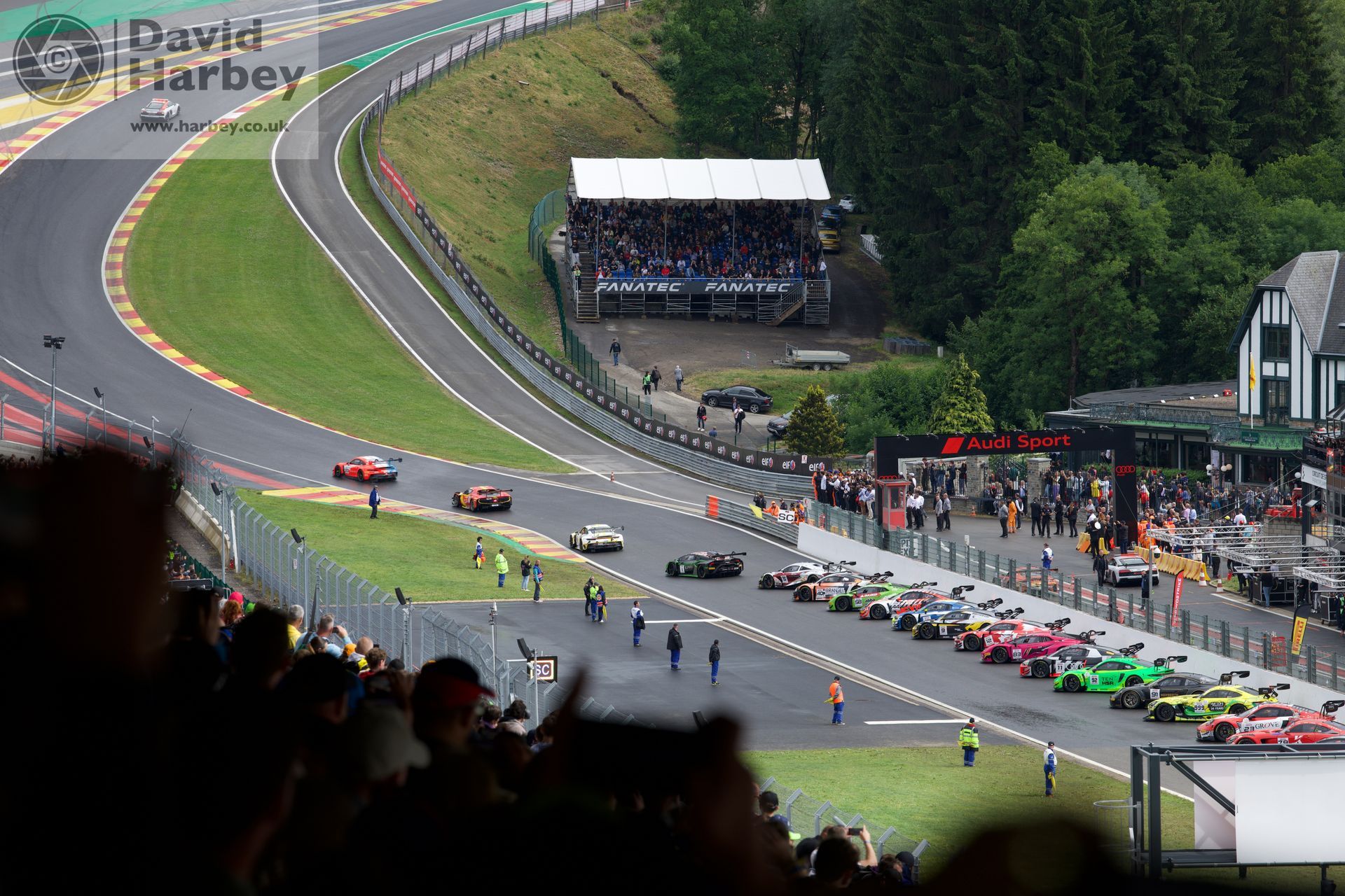grandstand views Crowdstrike 24 Hours of Spa