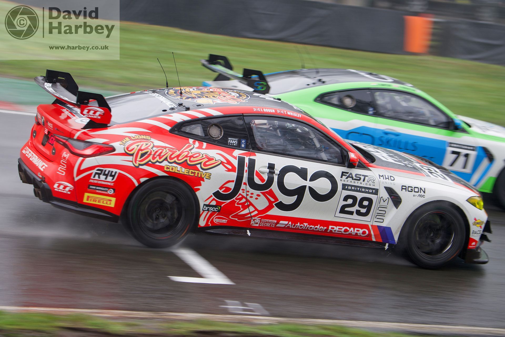 Taking photos of the British GT cars at Oulton Park