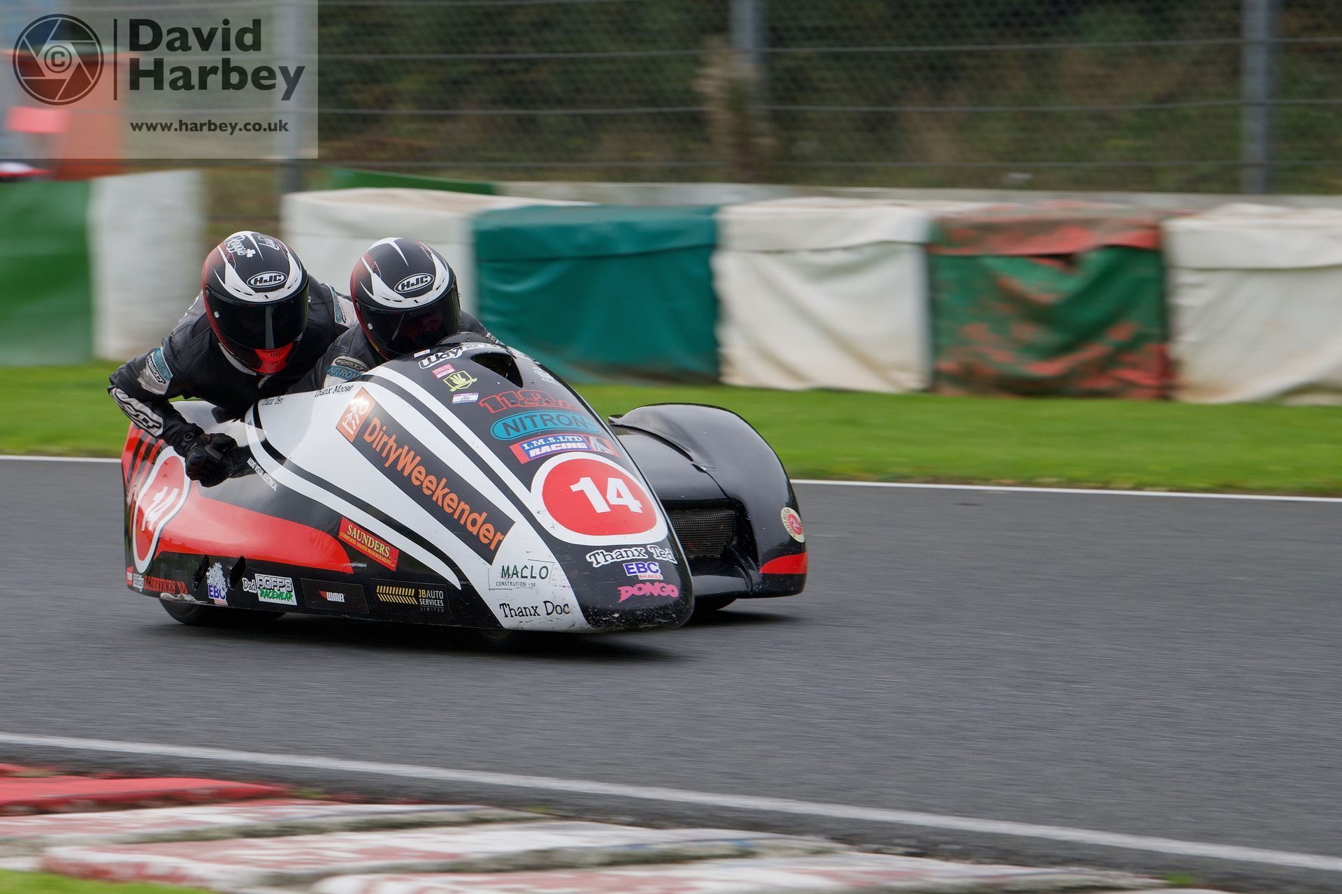 Sidecars at Mallory Park for the the EMRA Final race meeting 2024