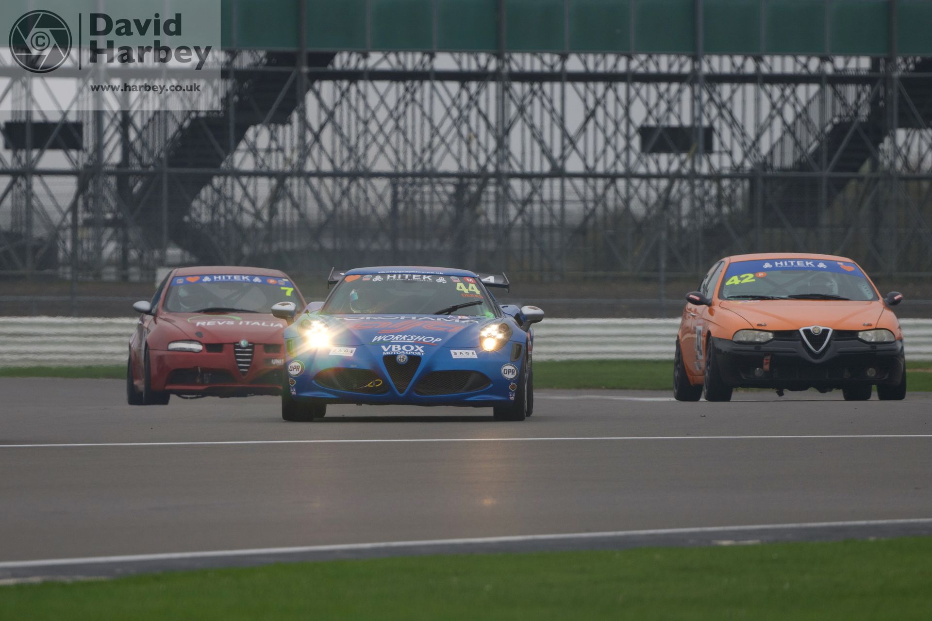 Alfas in the Allcomers Walter Hayes Trophy Silverstone