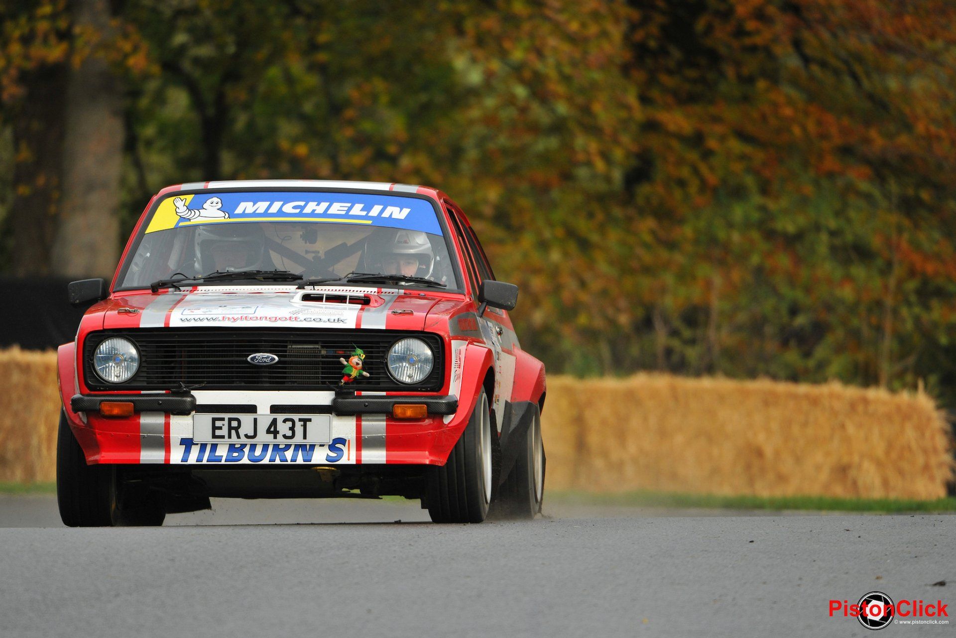 Rally cars at the North Humberside Stage Rally