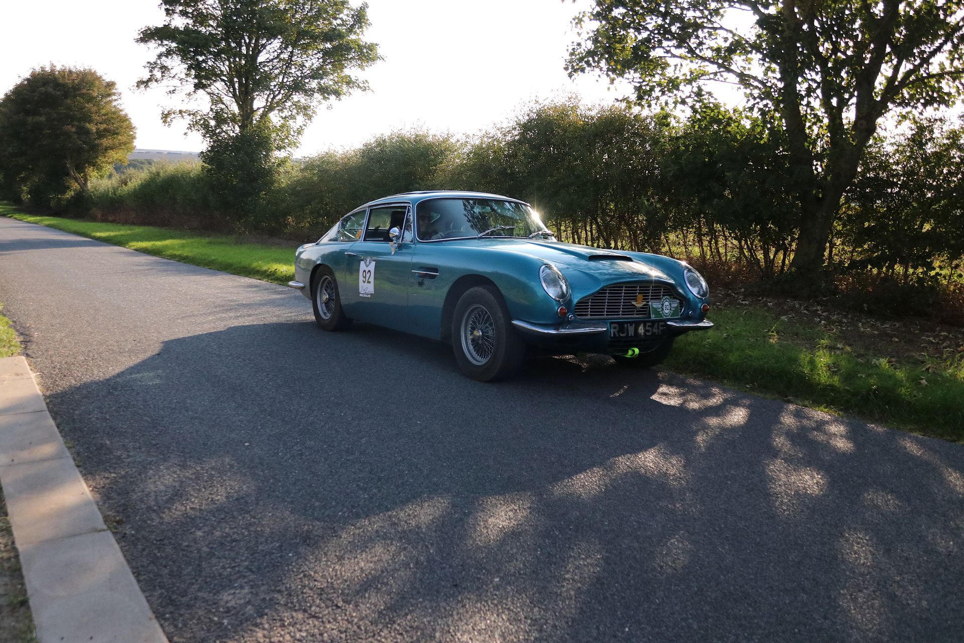 Hero Challenge 3 classic cars rallying around the Lincolnshire wolds